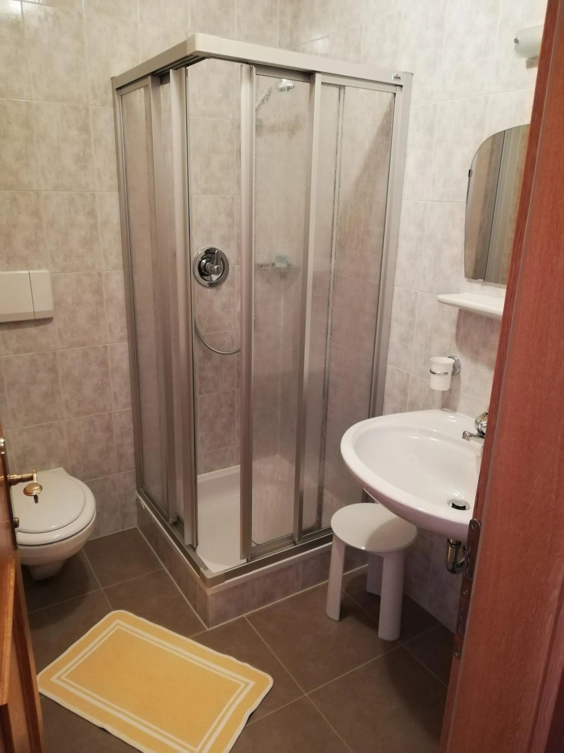 Bathroom in Naturhotel Haller