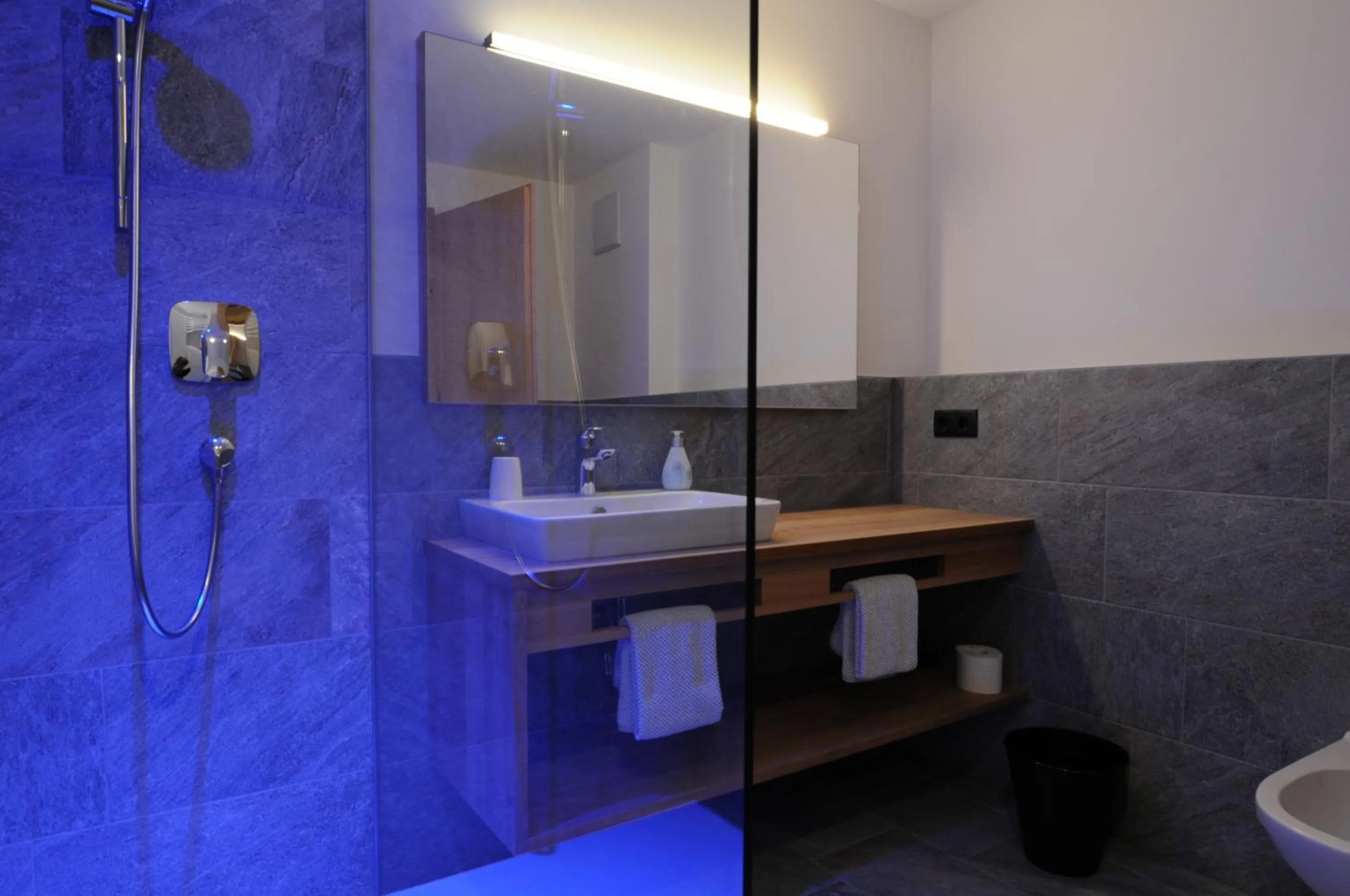 Bathroom in Naturhotel Haller