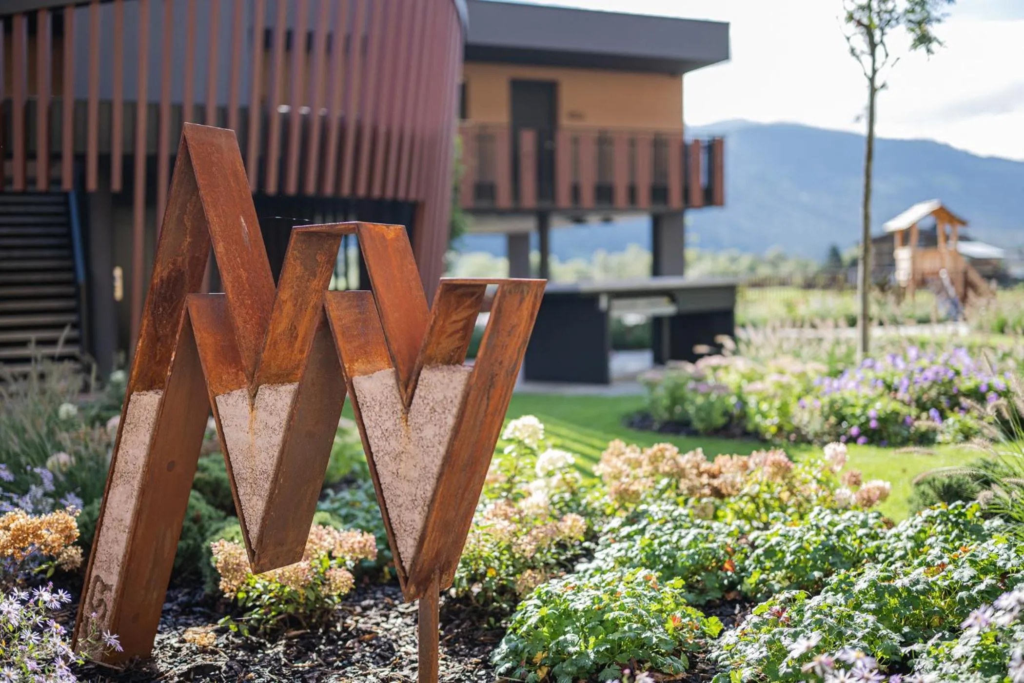 Garden view in Hotel Anewandter