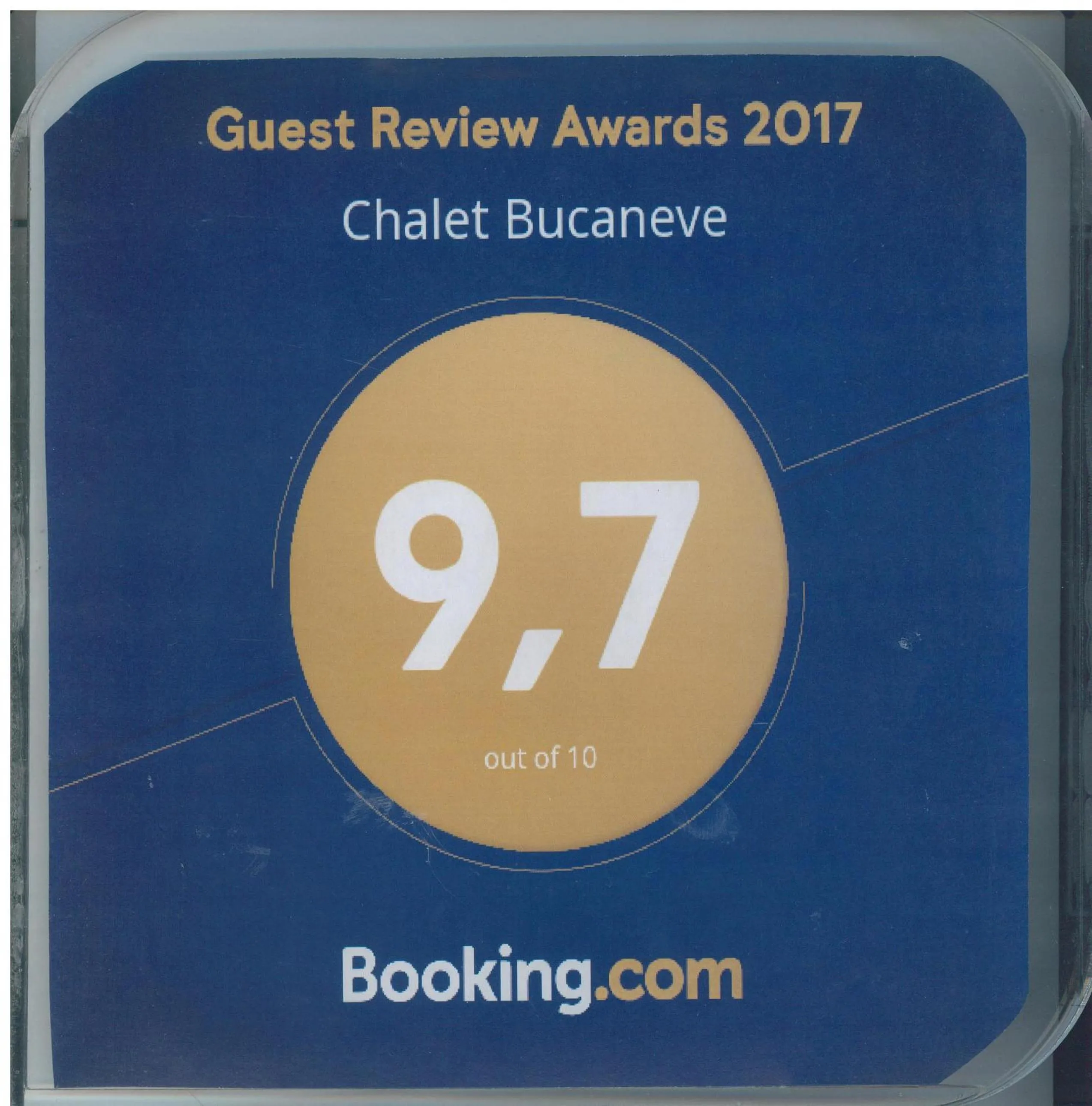 Certificate/Award in Chalet Bucaneve