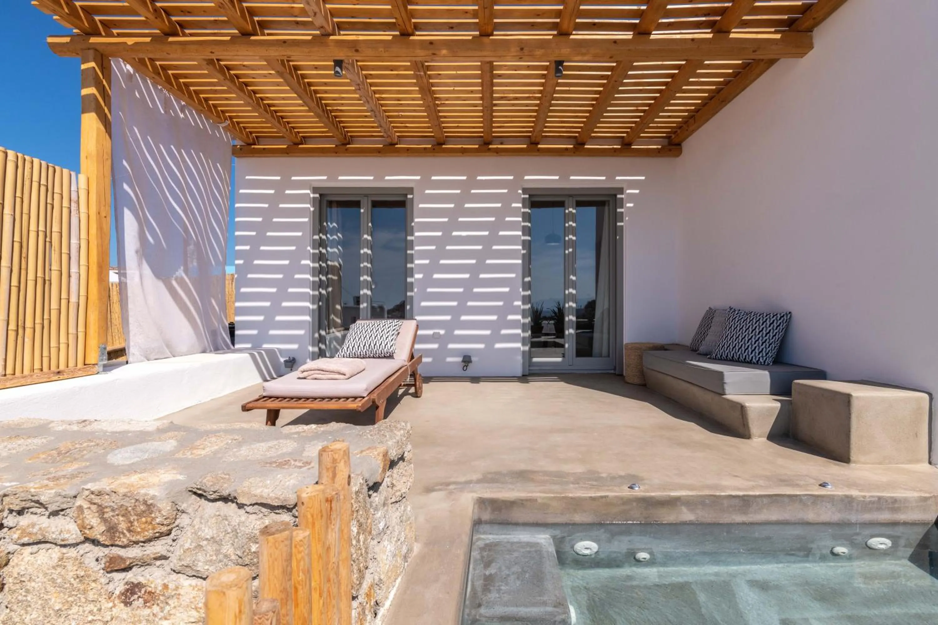 Patio in Trinity Mykonos - Beachfront Villa