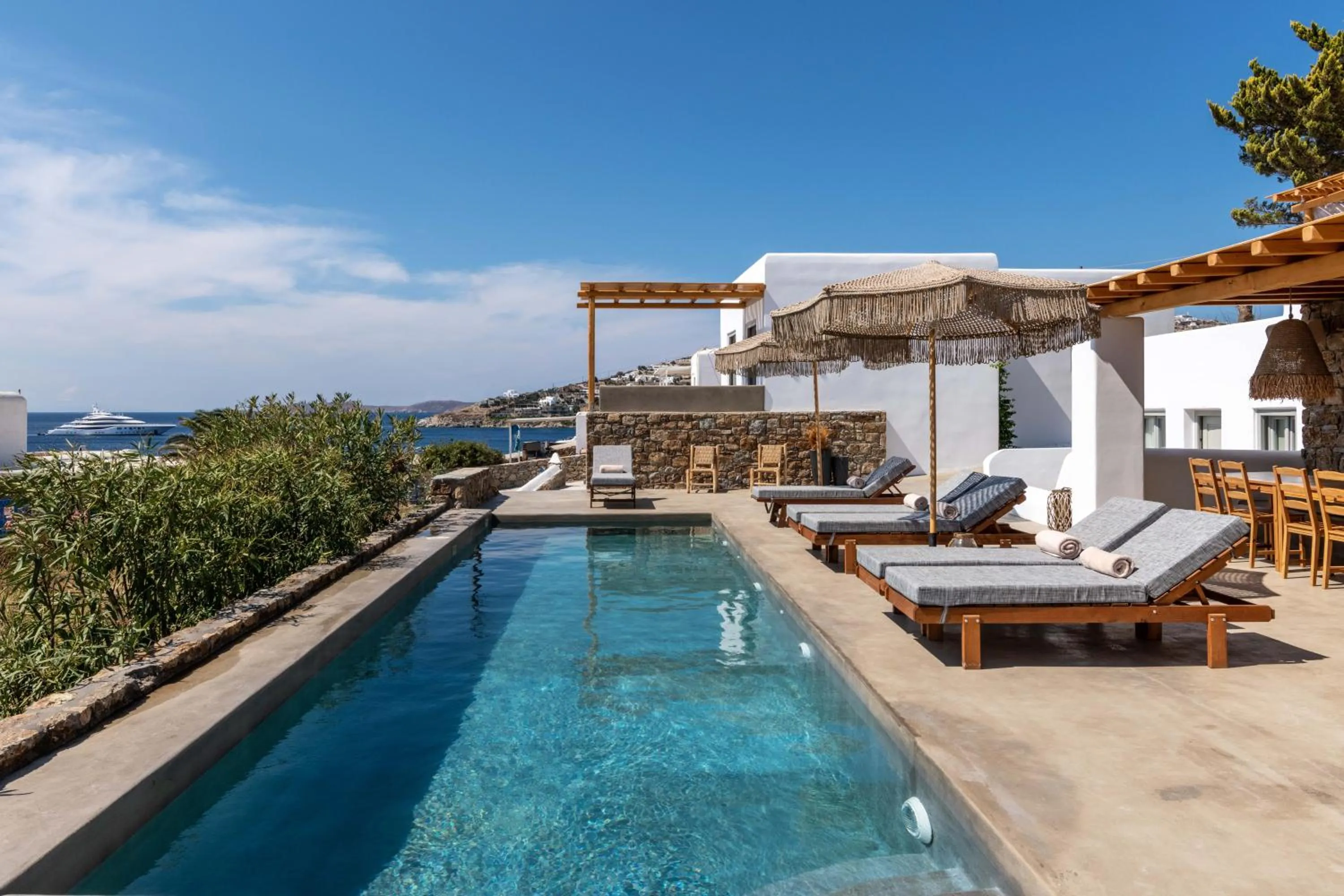 Patio in Trinity Mykonos - Beachfront Villa