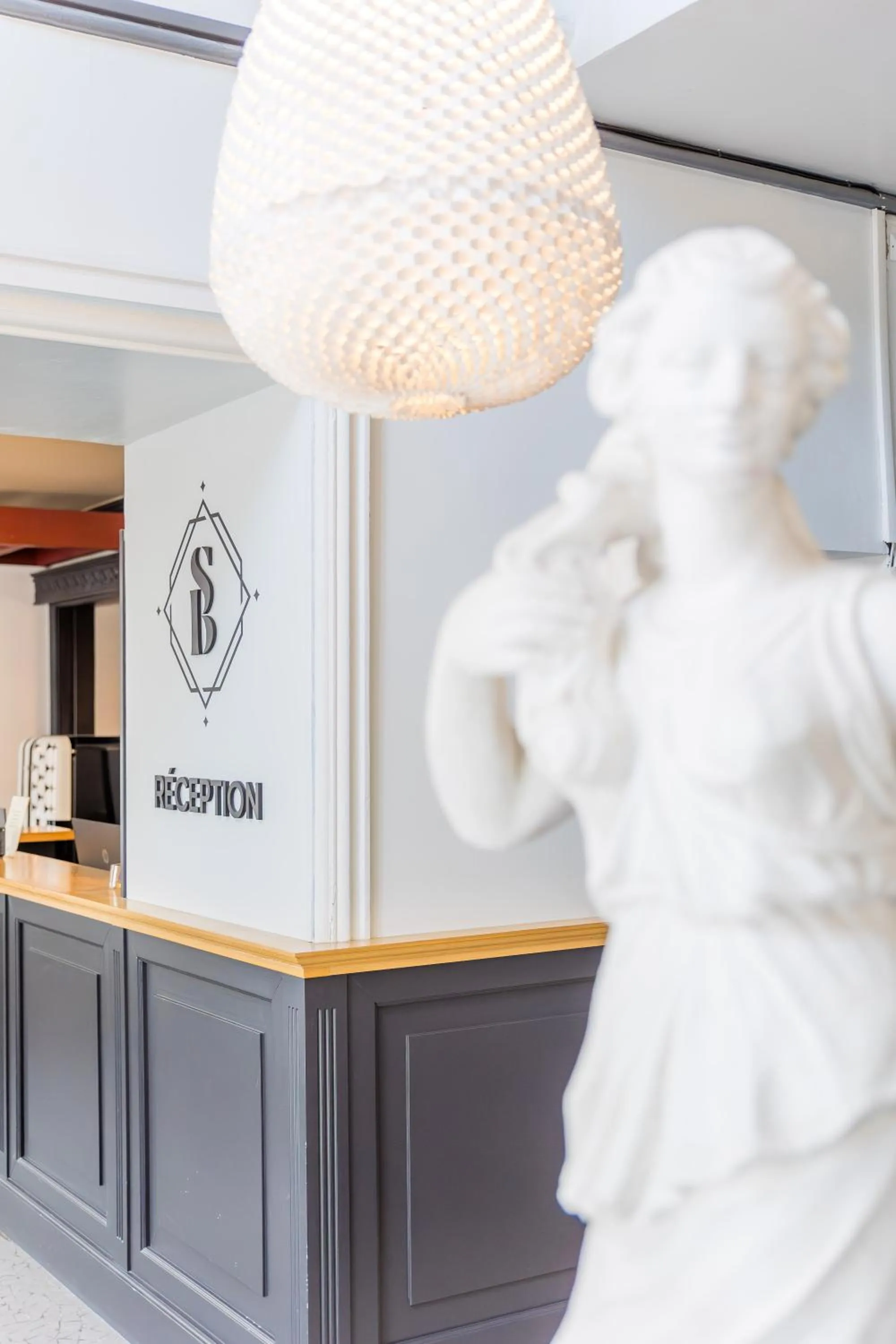 Lobby or reception in Hotel de Charme Le Sud Bretagne