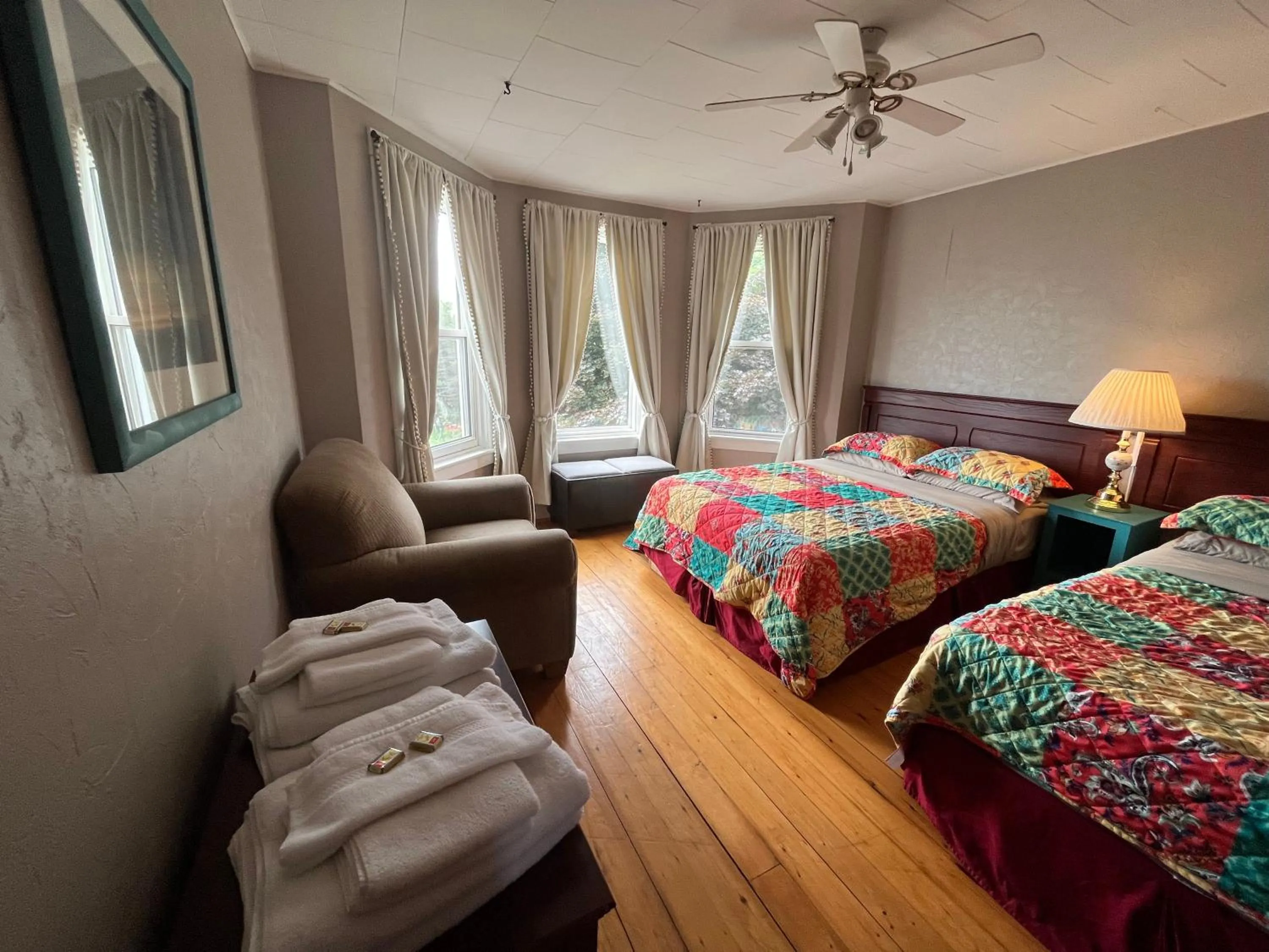 Bedroom, Bed in The Coastal Country House in New Brunswick