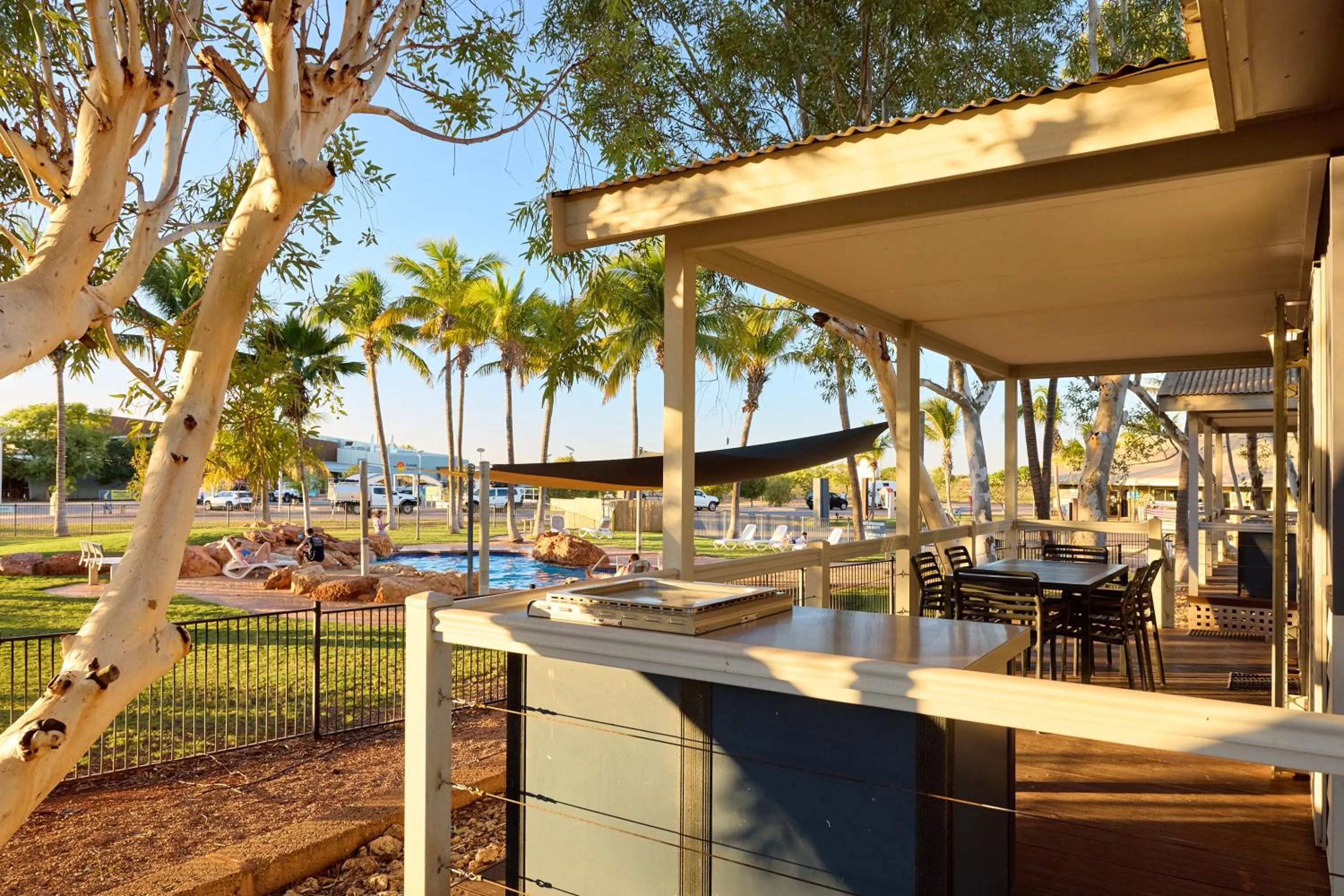 BBQ facilities in RAC Exmouth Cape Holiday Park