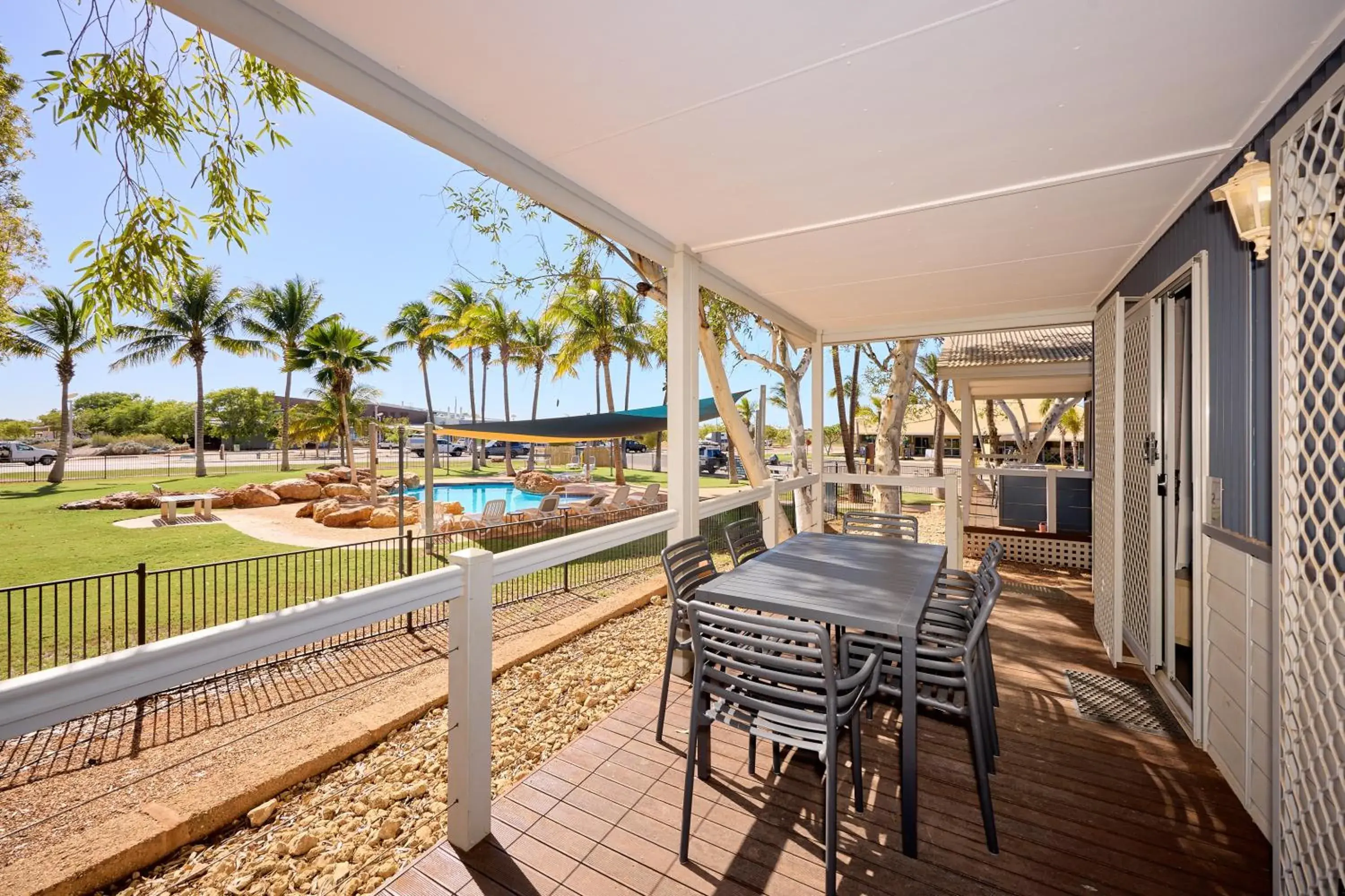 2 Bedroom pool View Cabin in RAC Exmouth Cape Holiday Park 2 Bedroom pool View Cabin in RAC Exmouth Cape Holiday Park