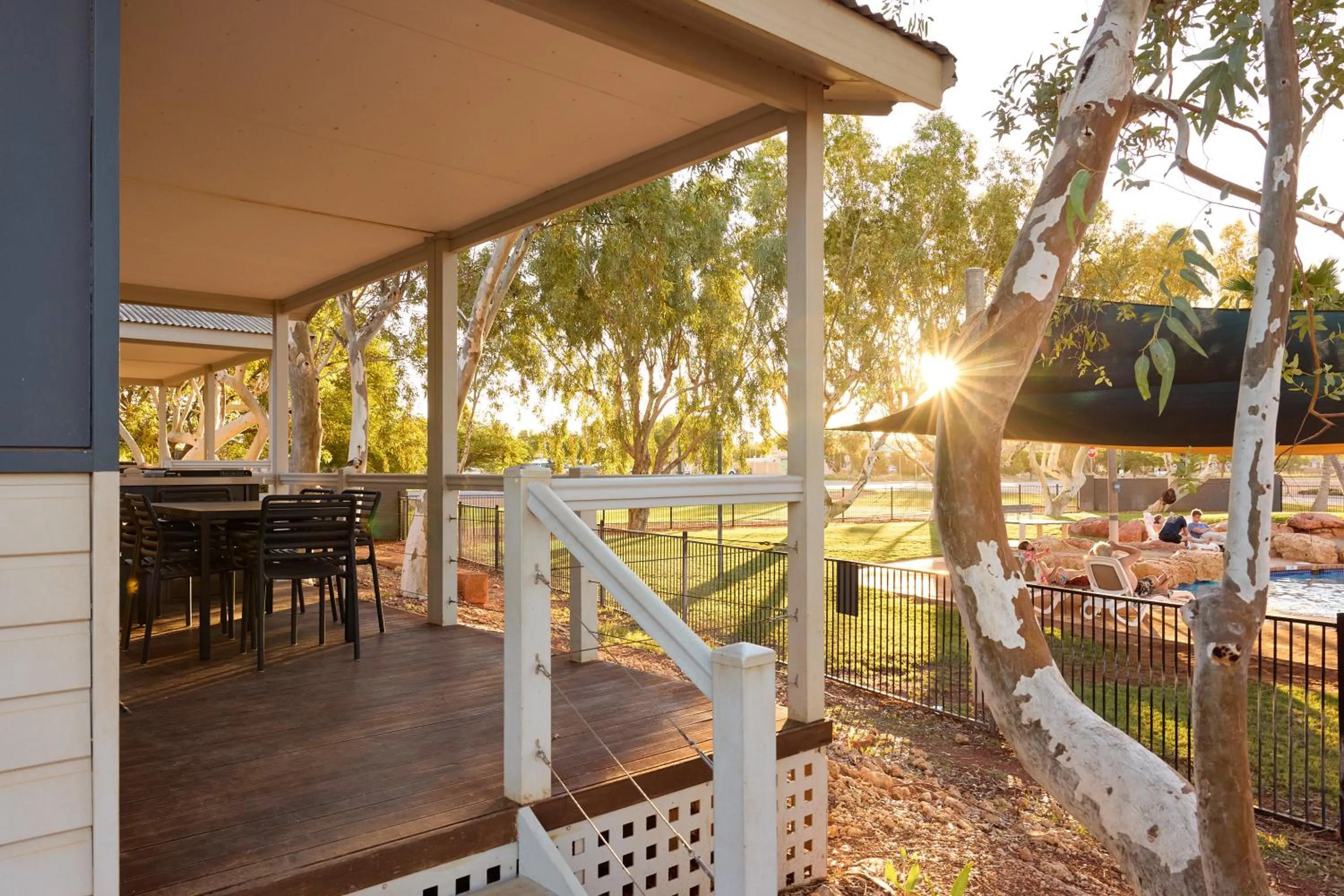 Patio in RAC Exmouth Cape Holiday Park