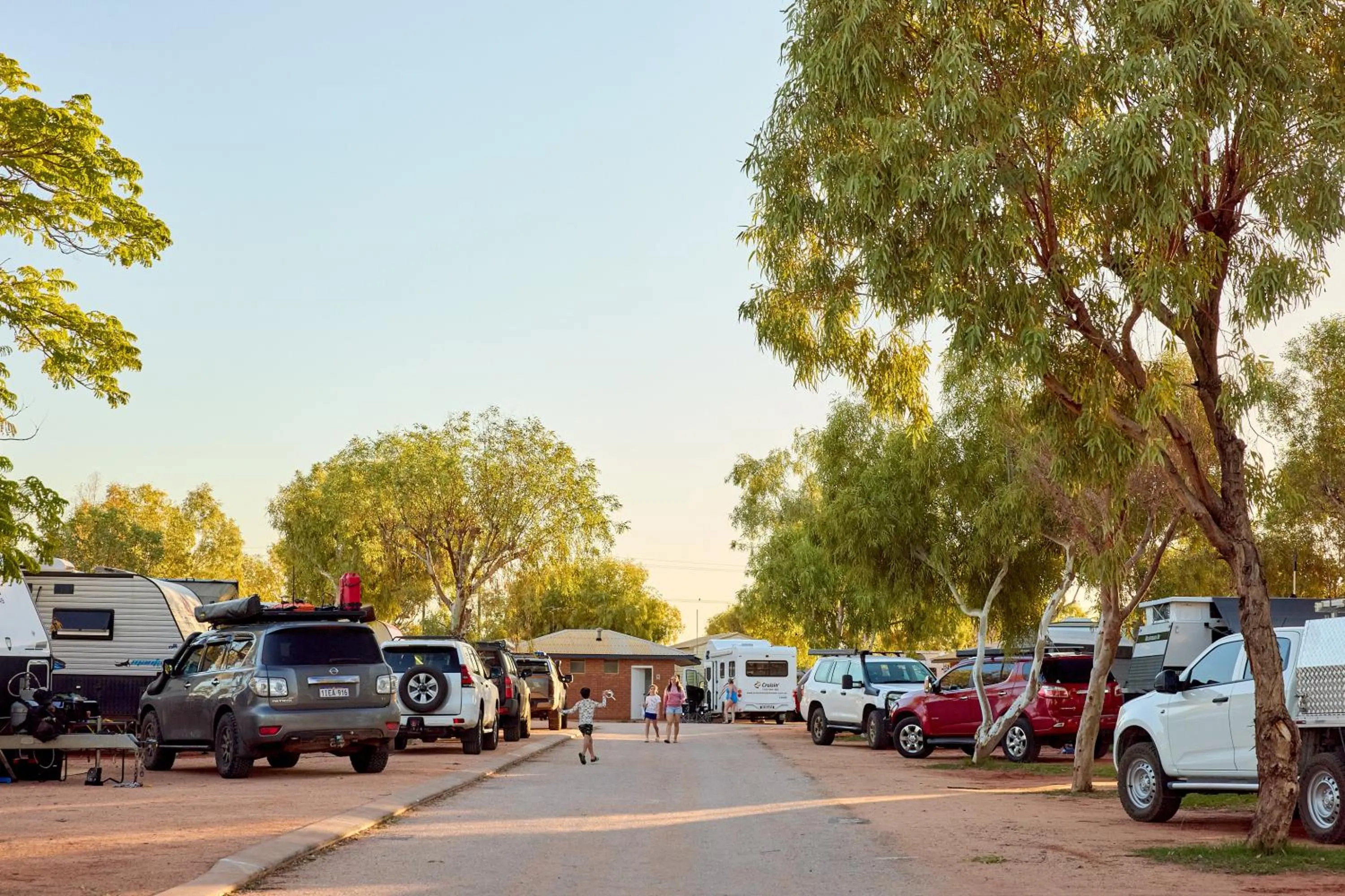 Street view in RAC Exmouth Cape Holiday Park