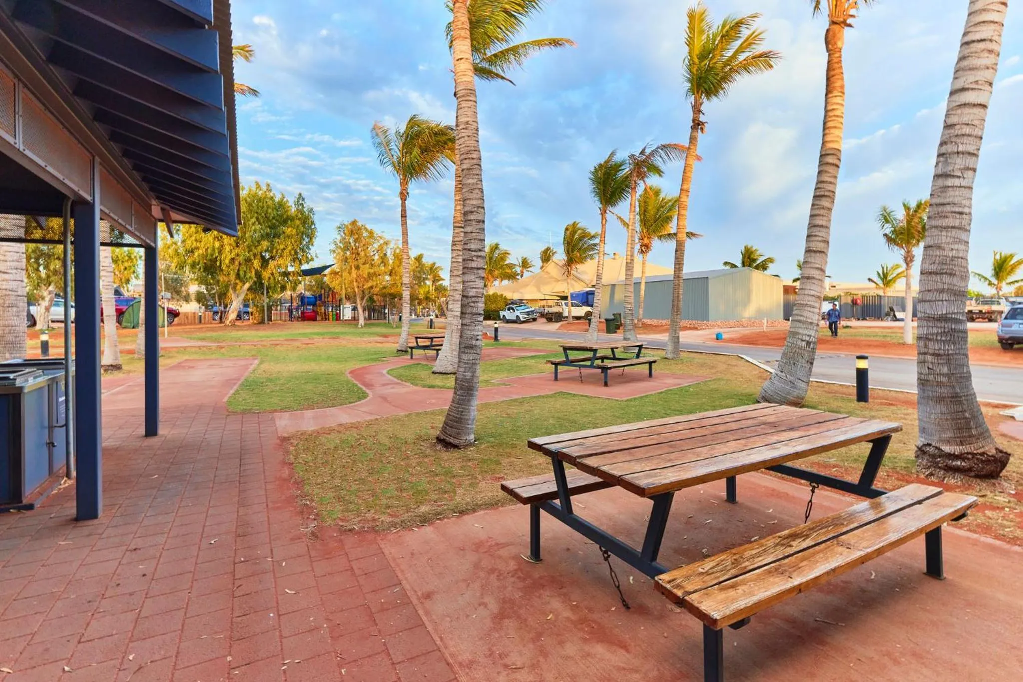 BBQ facilities in RAC Exmouth Cape Holiday Park