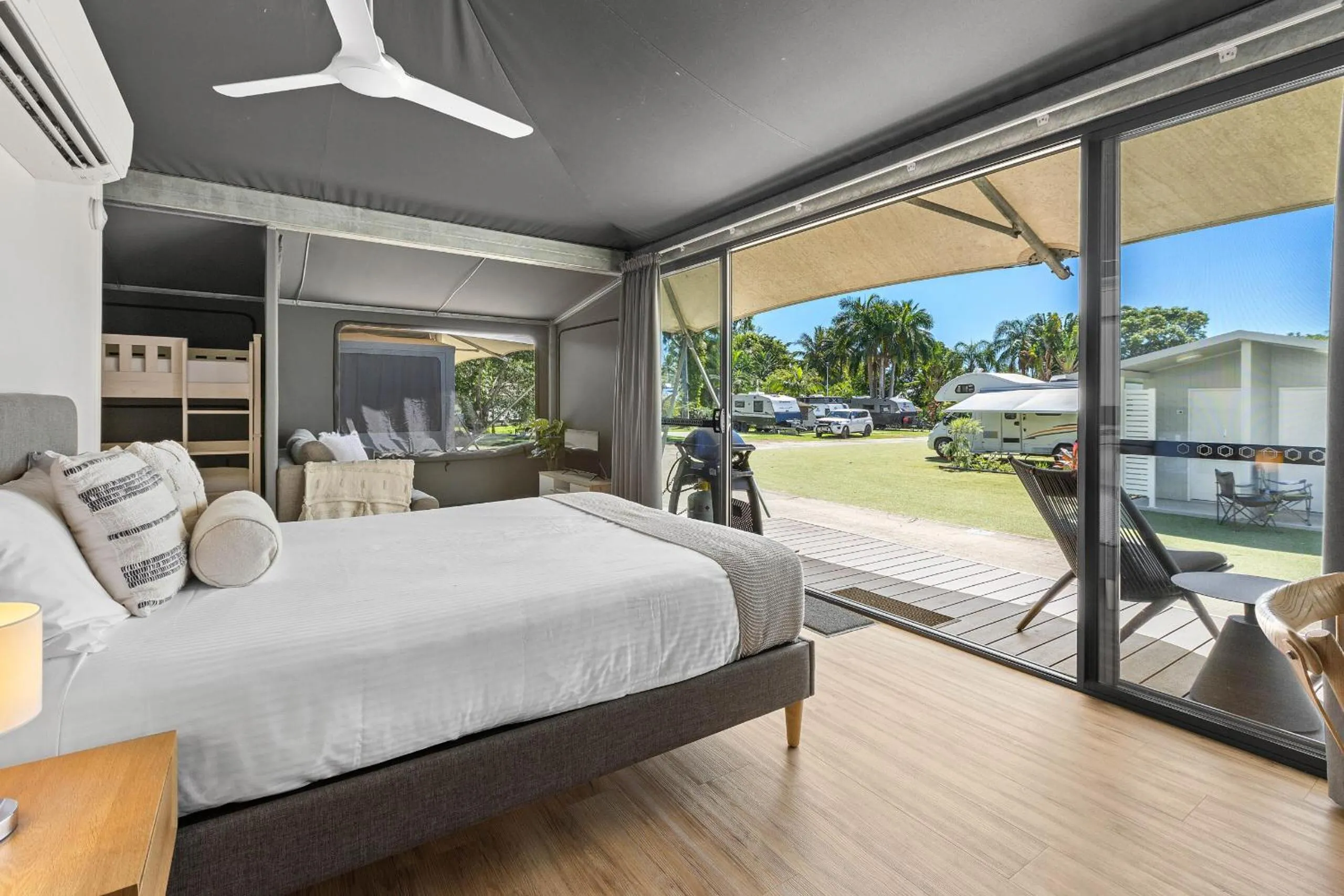 View (from property/room), Bed in Tasman Holiday Parks - Airlie Beach