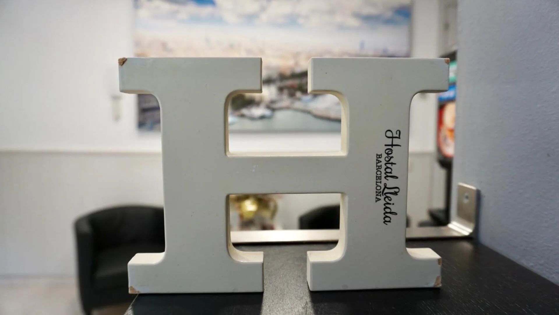 Decorative detail in Hostal Lleida