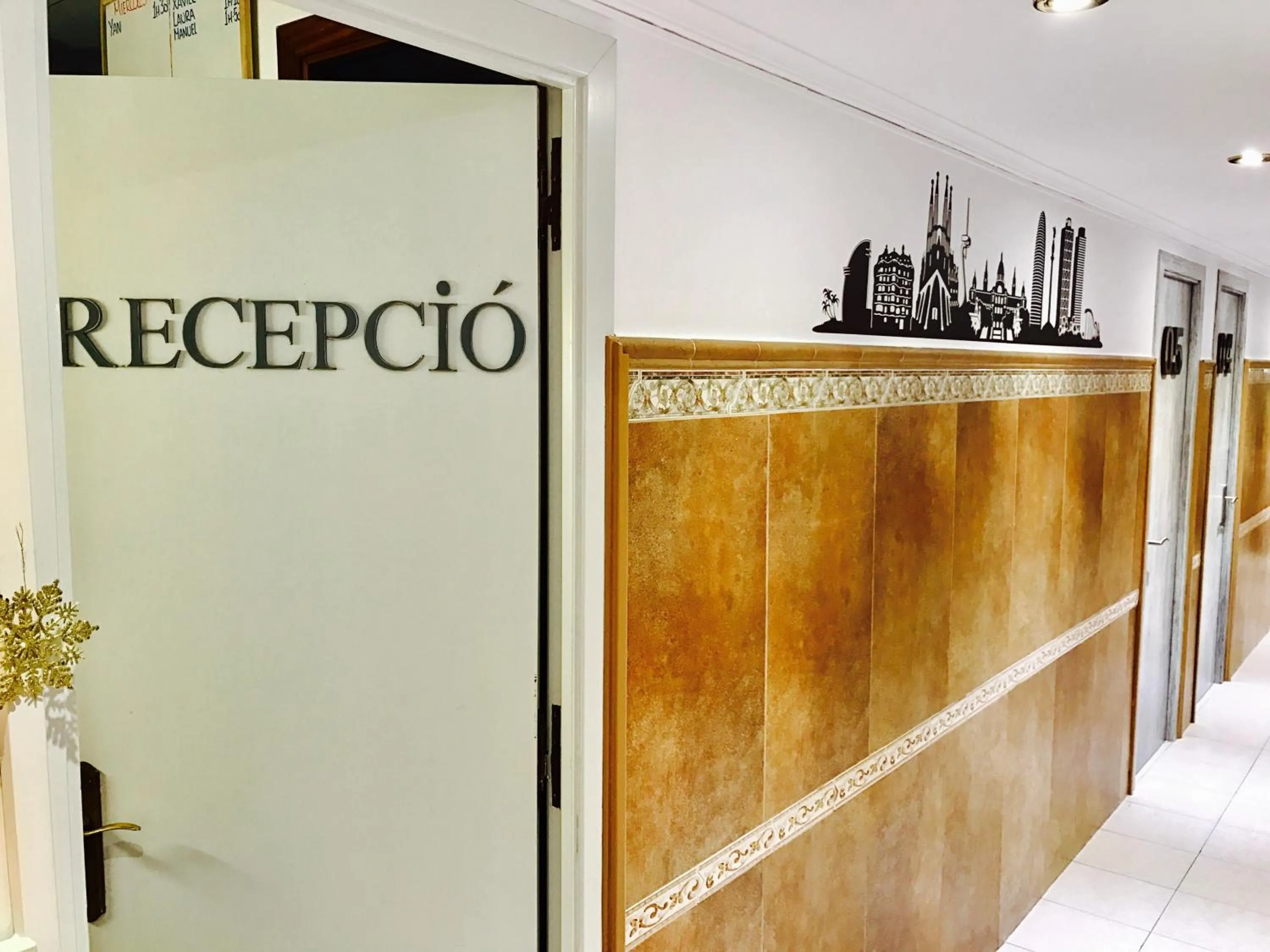 Decorative detail in Hostal Lleida