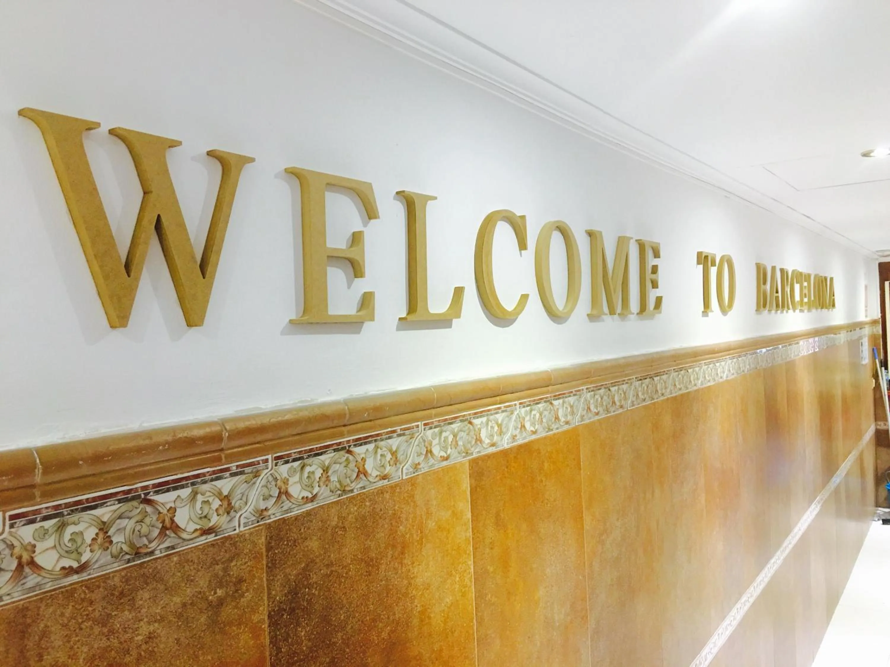 Decorative detail in Hostal Lleida