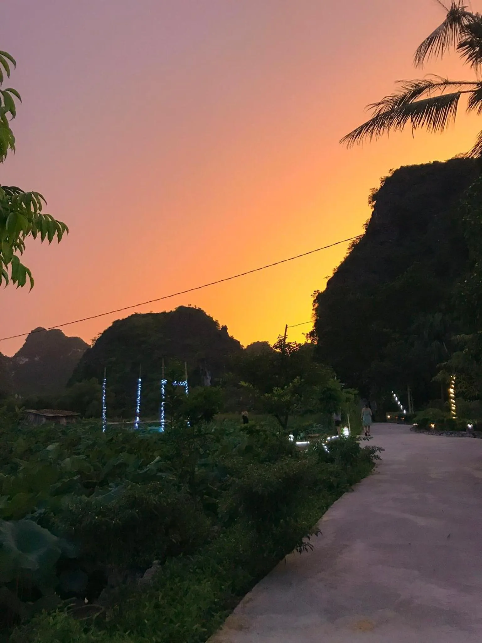 Sunset in Green Mountain Homestay