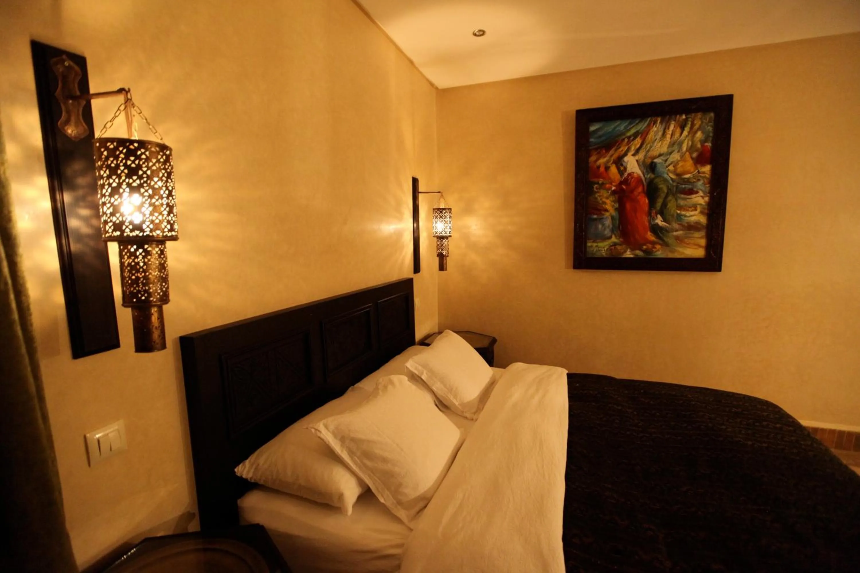 Bed in Riad Dar Haven