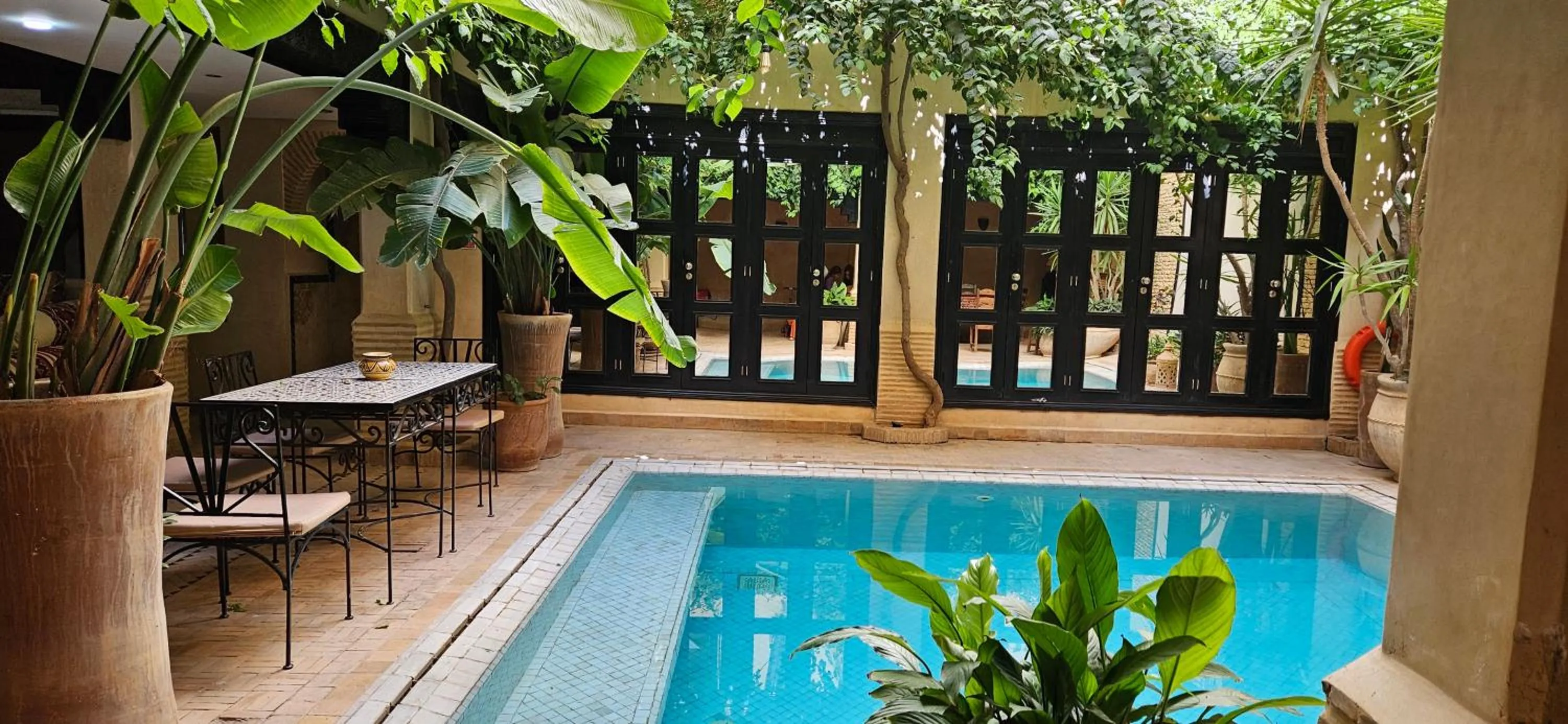 Pool view in Riad Dar Haven