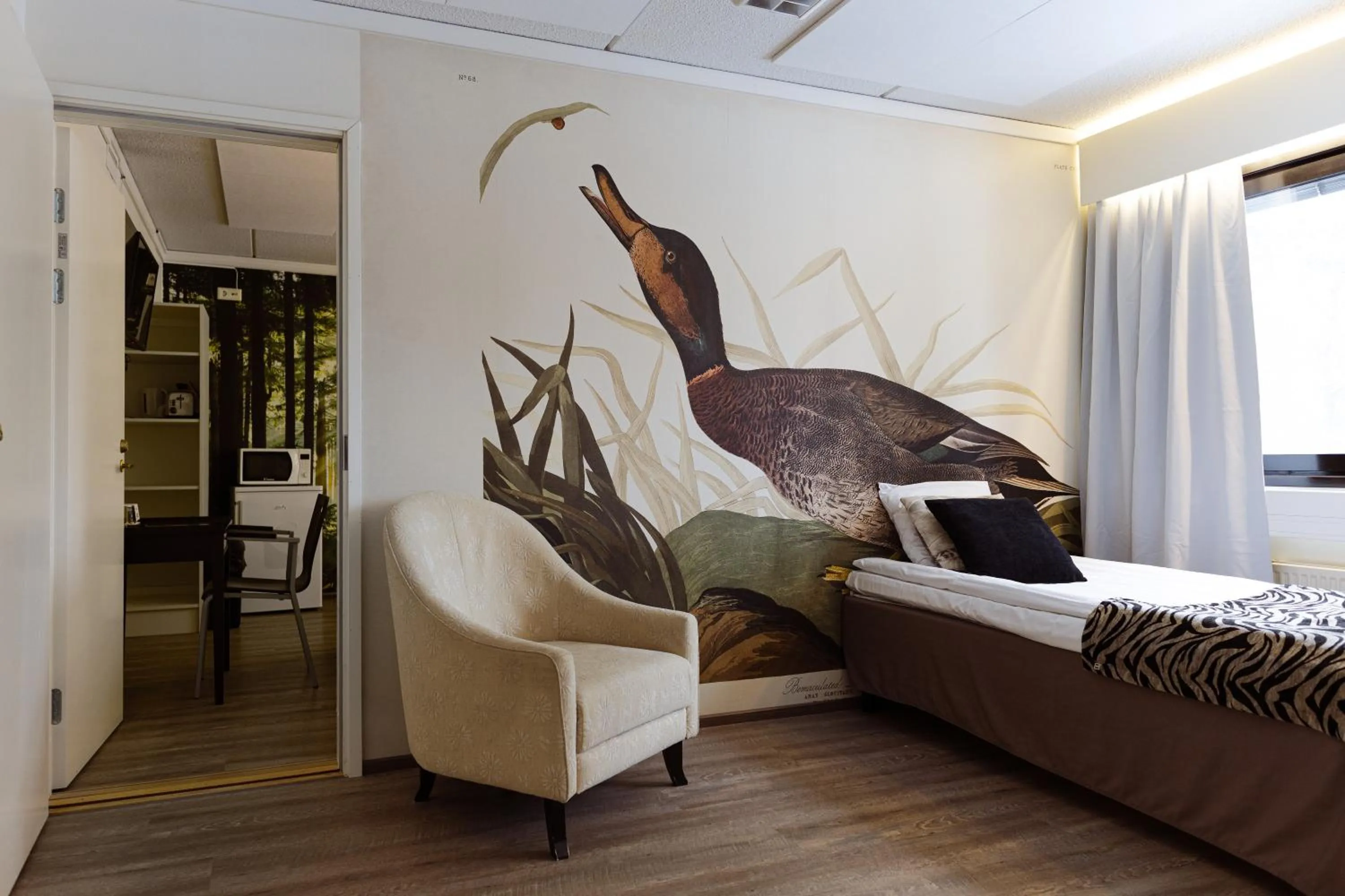 Bed in Hotel Sorsanpesä