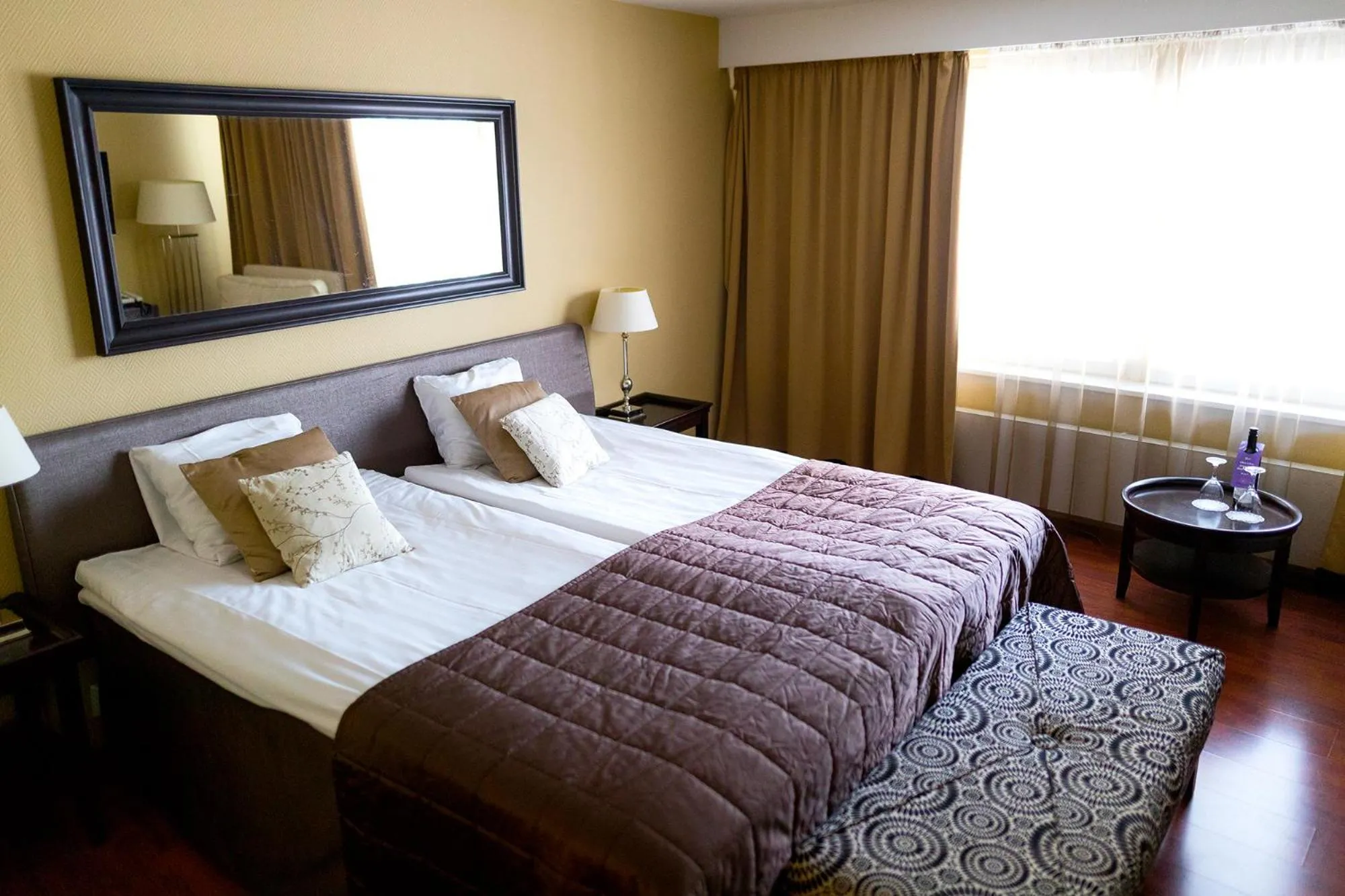 Bed in Hotel Sorsanpesä