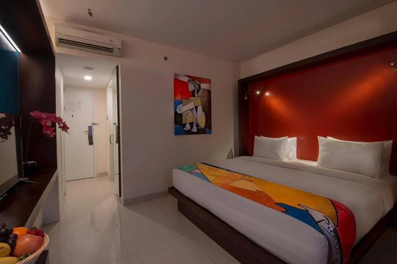 Bed in Grand Picasso Hotel