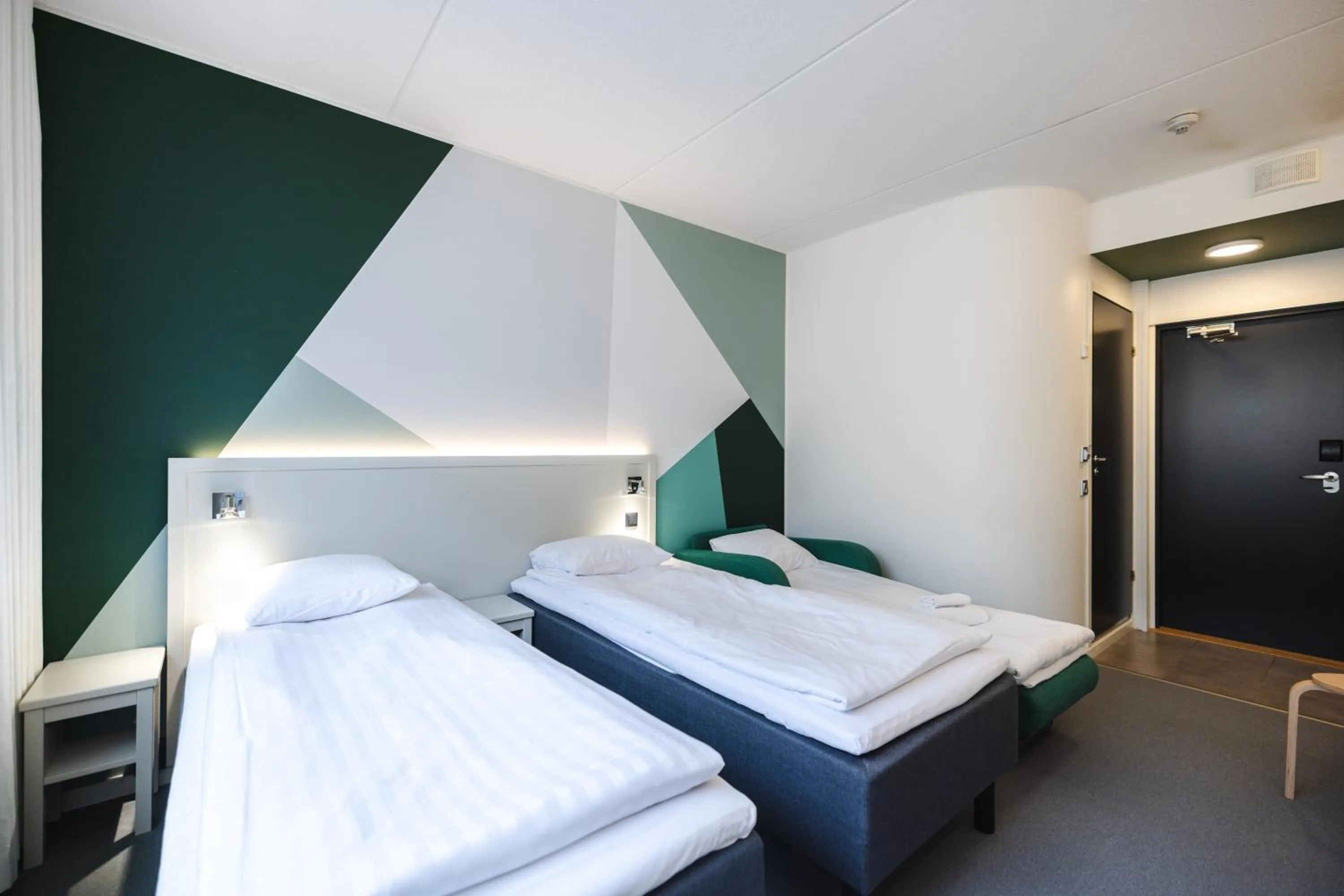 Photo of the whole room, Bed in GreenStar Hotel Joensuu