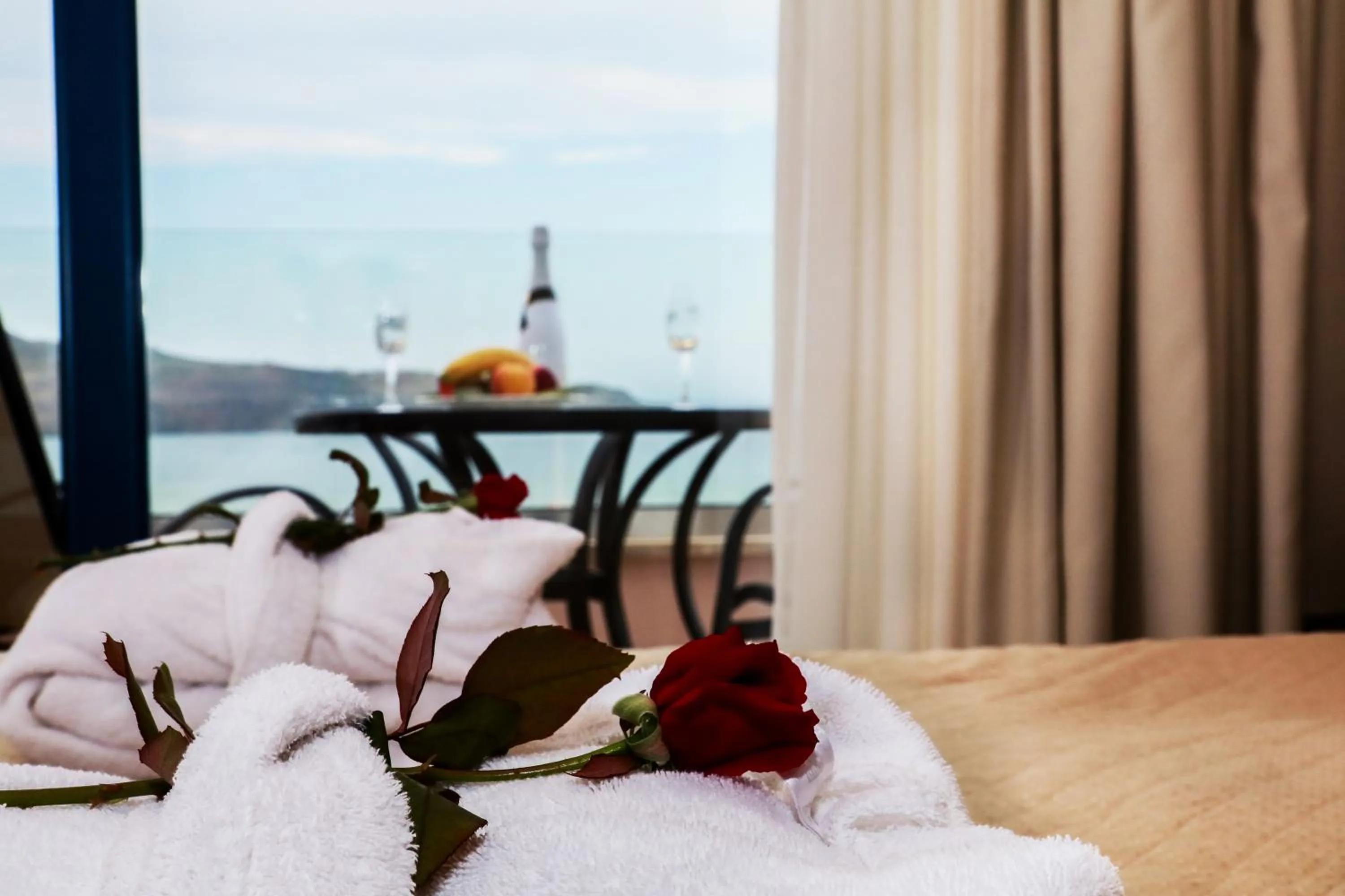 Bed in Galini Sea View