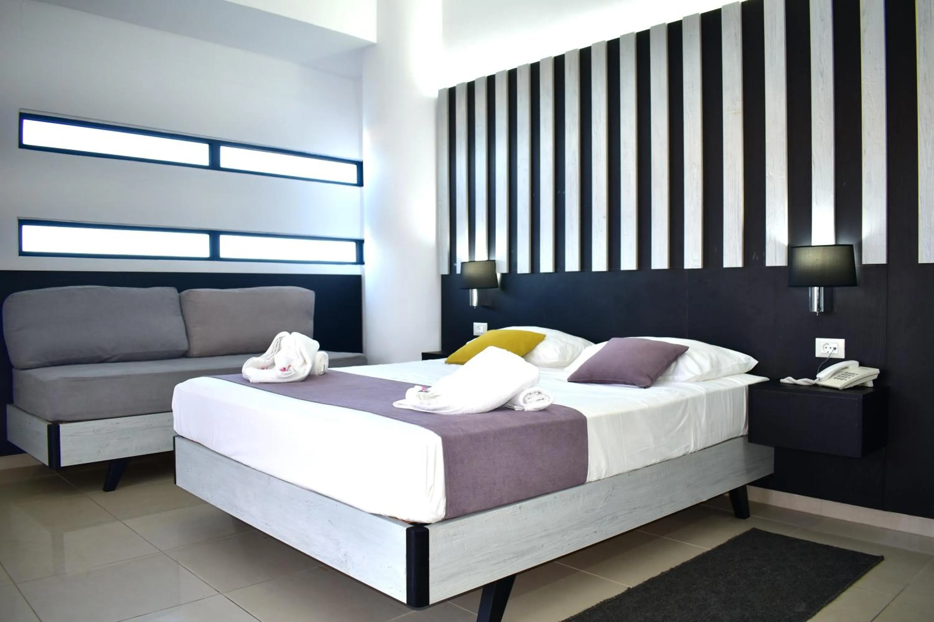 Bed in Galini Sea View