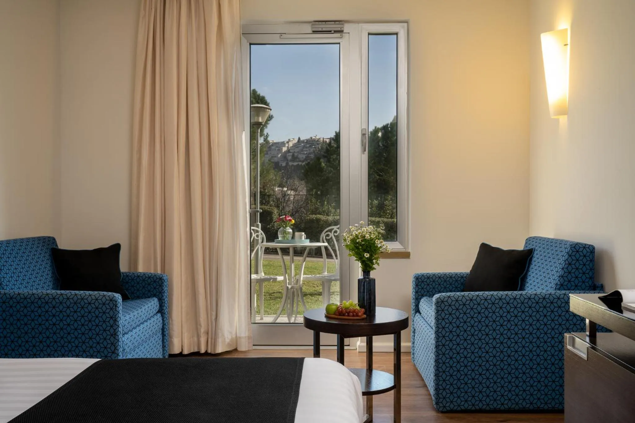Seating area in Hotel Yehuda