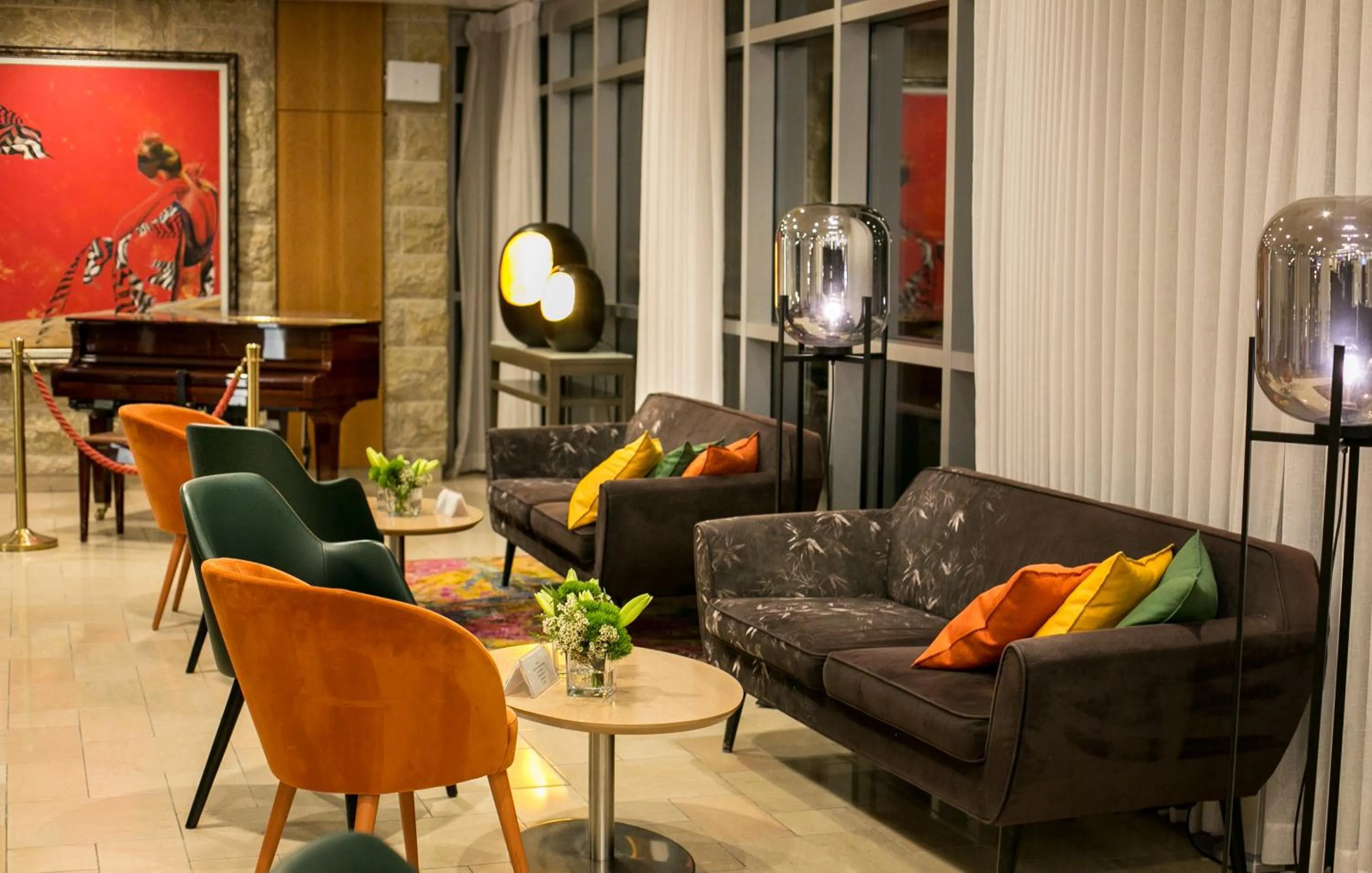 Lounge or bar in Hotel Yehuda
