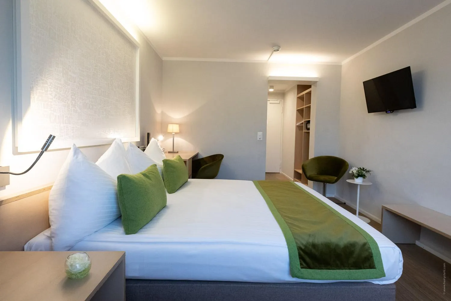 Bedroom, Bed in Hotel Spirgarten