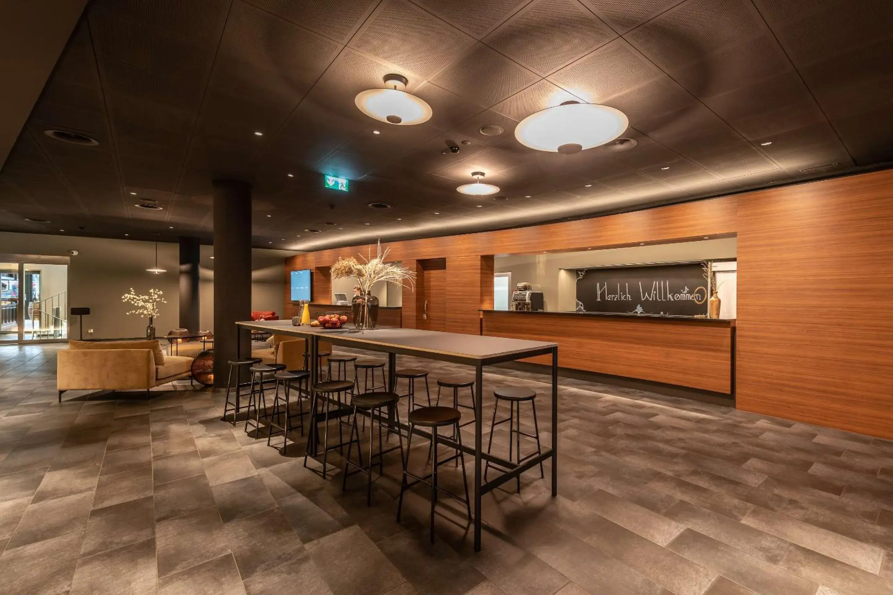 Lobby or reception in Hotel Spirgarten Lobby or reception in Hotel Spirgarten