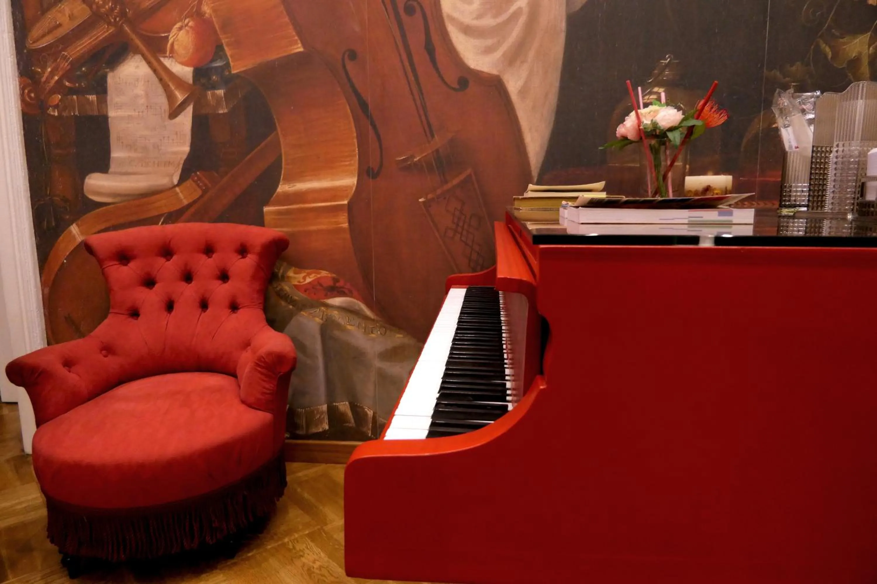 Communal lounge/ TV room in Spaccanapoli B&B City Soul