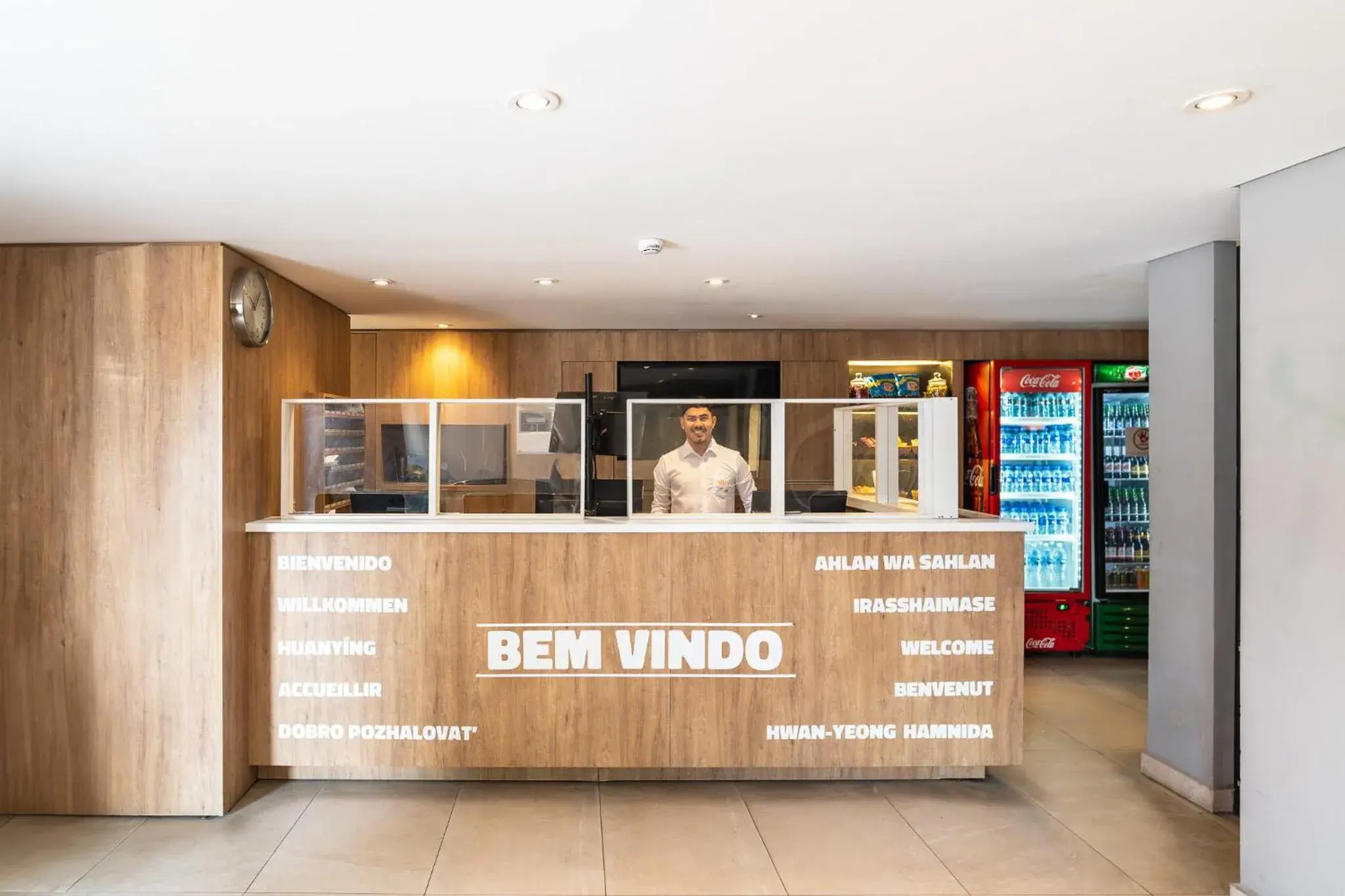 Lobby or reception in Uniclass Hotel Lapa Lobby or reception in Uniclass Hotel Lapa