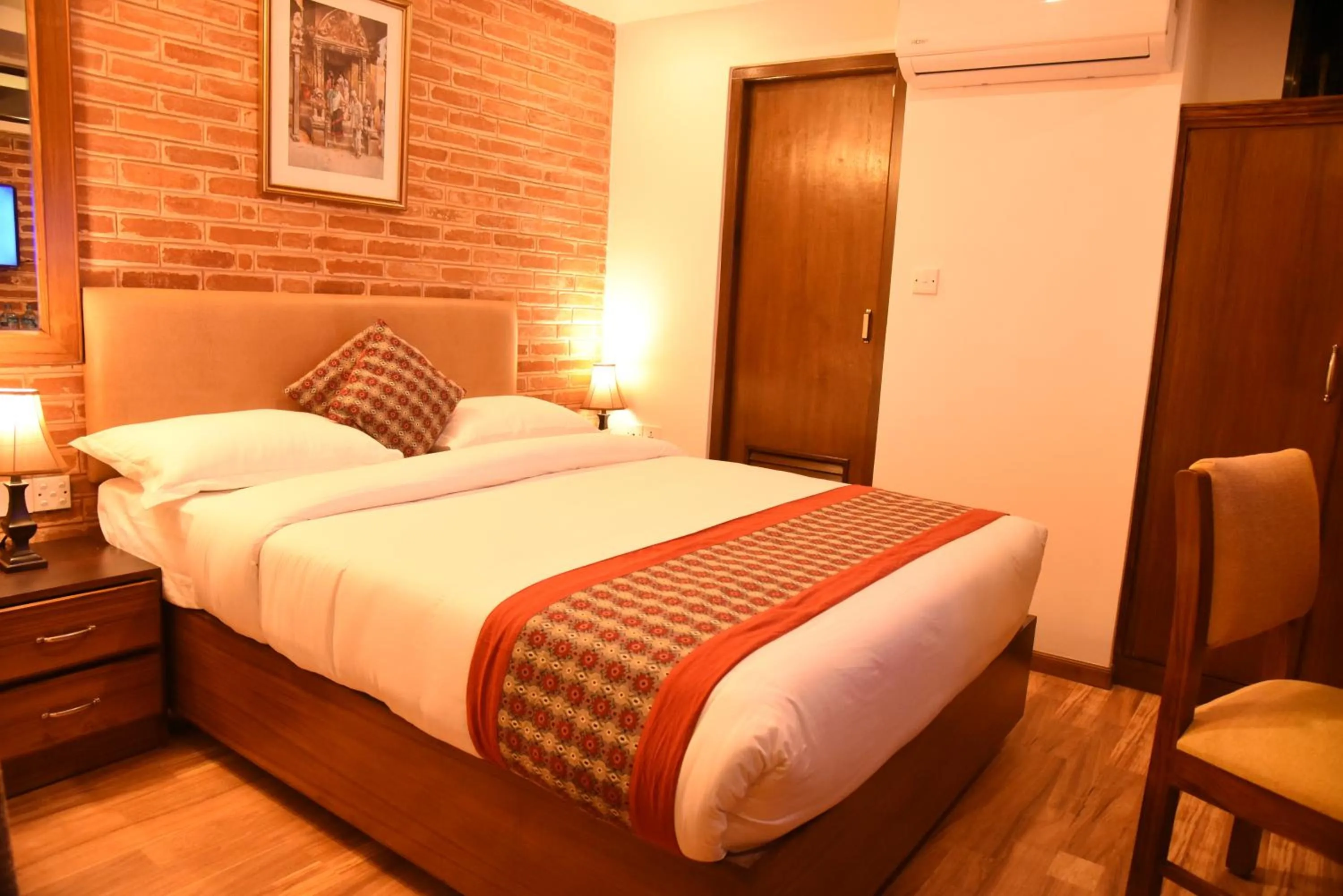 Bed in Kailash Kuti Inn