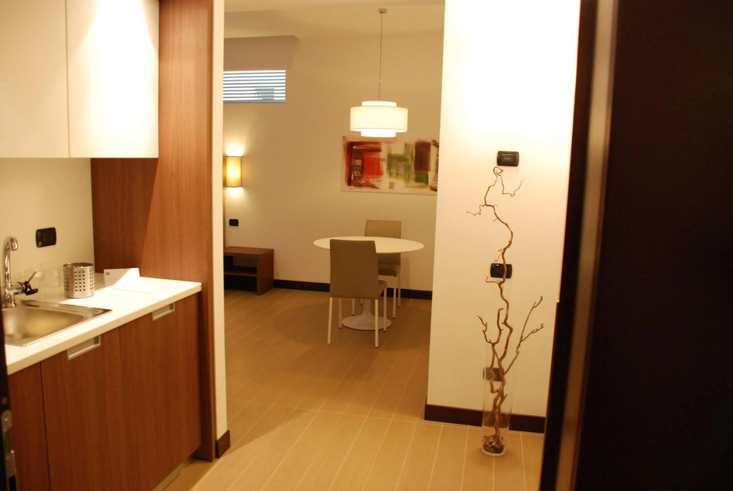 Kitchen or kitchenette in Residence Hotel Parioli