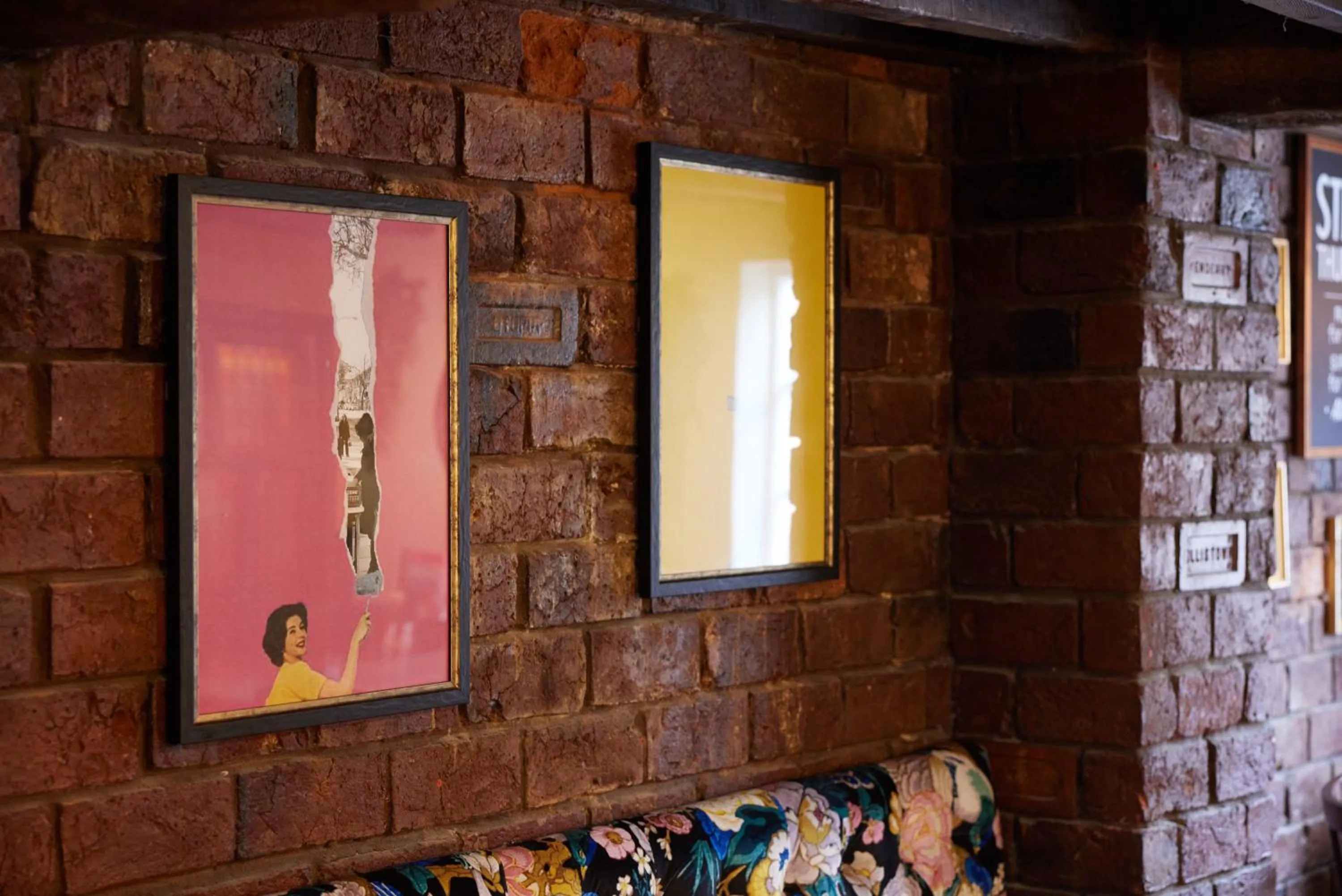 Decorative detail in Narborough Arms