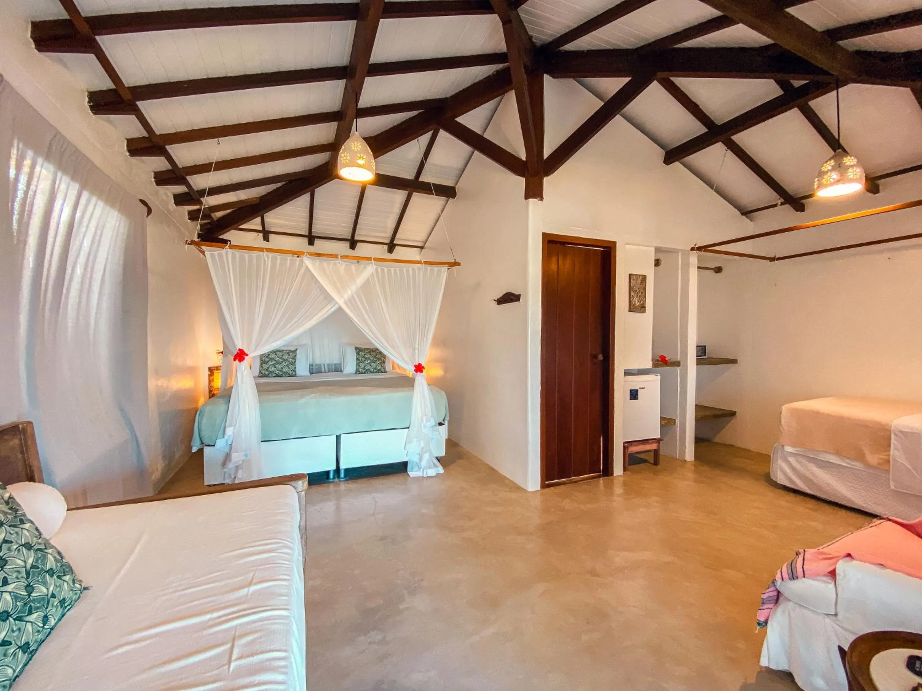 Bed in Pousada San Antonio Praia