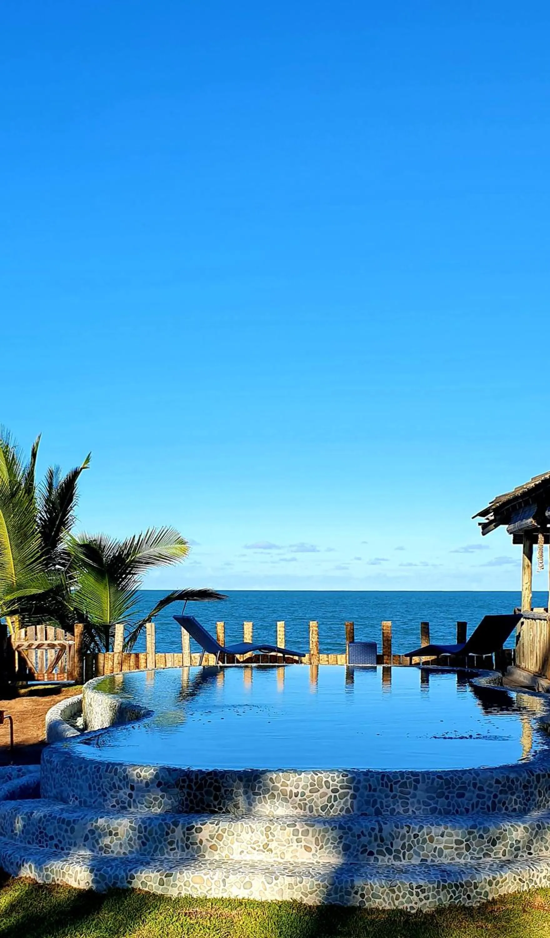 Pool view in Pousada San Antonio Praia