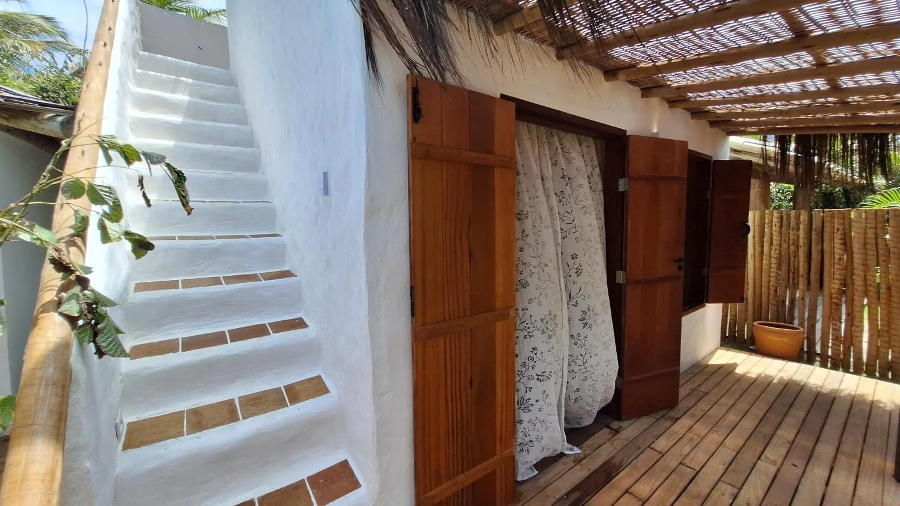 Balcony/Terrace in Pousada San Antonio Praia
