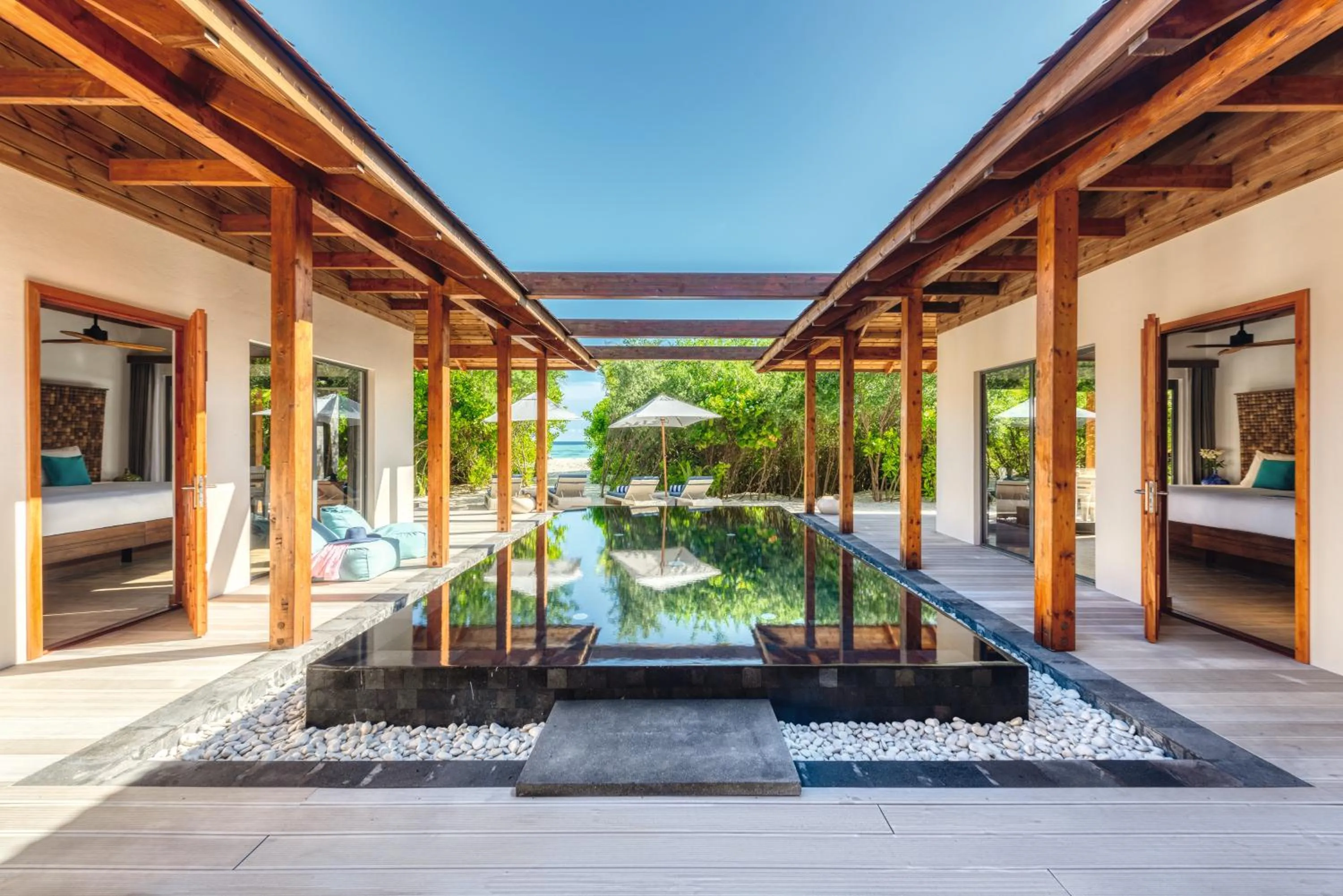 Swimming pool in Kuredhivaru Resort and Spa - Maldives