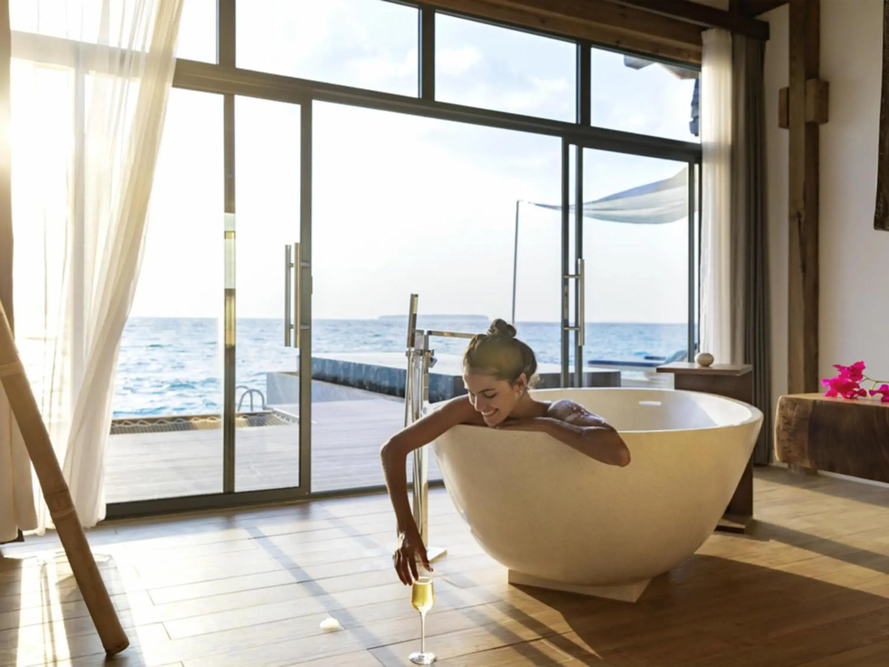 Bedroom in Kuredhivaru Resort and Spa - Maldives Bedroom in Kuredhivaru Resort and Spa - Maldives