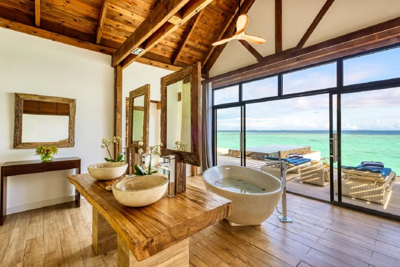 Bathroom in Kuredhivaru Resort and Spa - Maldives