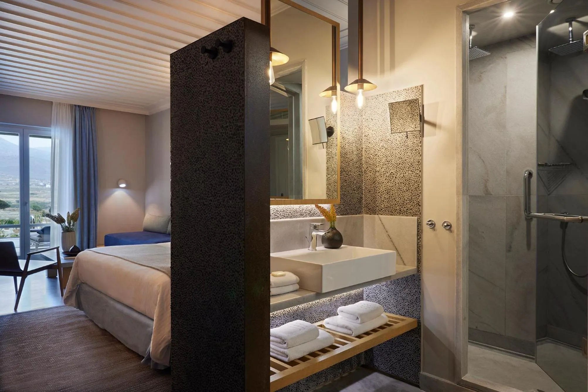 Bathroom, Bed in Summer Senses Luxury Resort