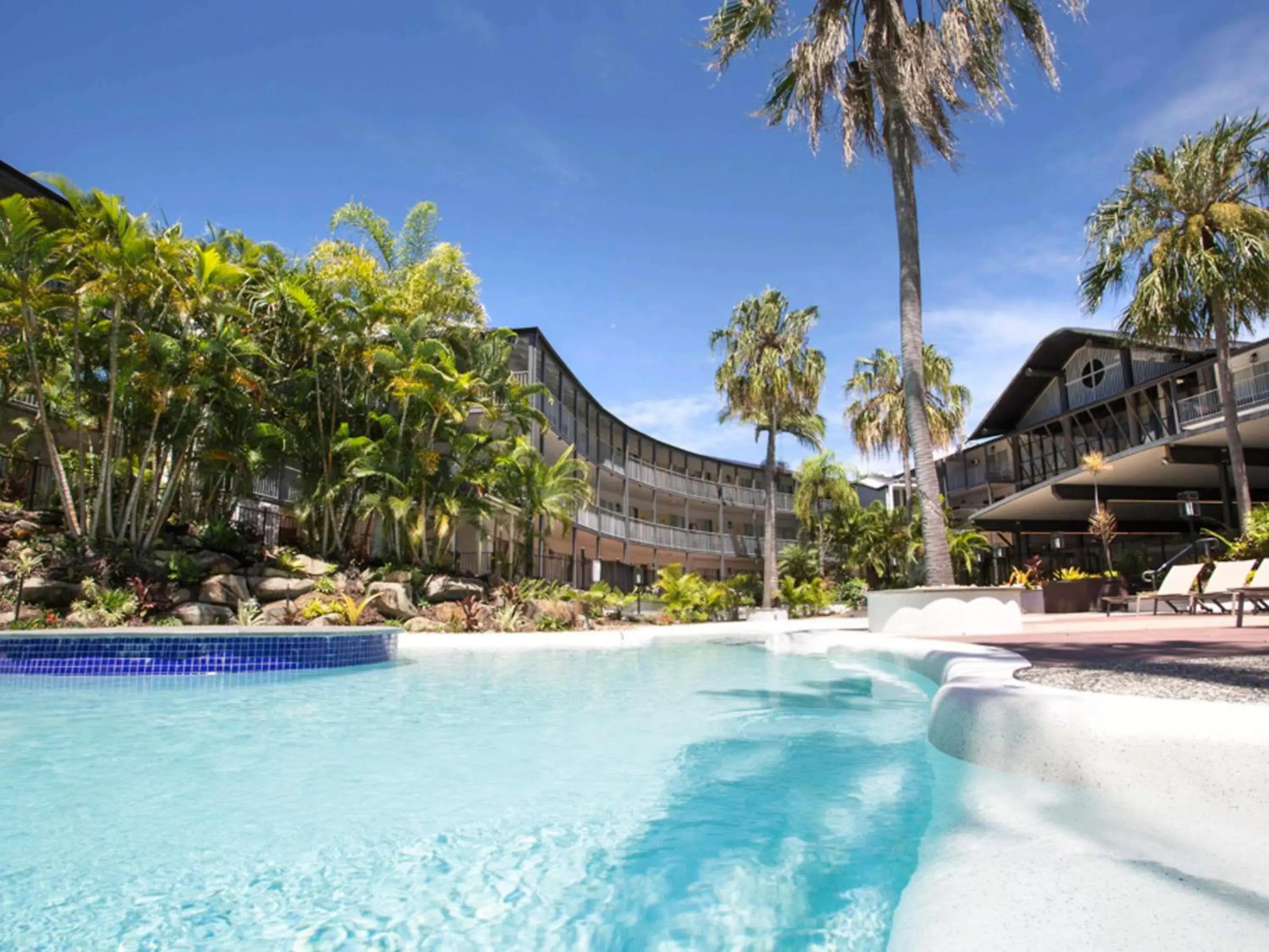 Pool view in Mantra Club Croc Pool view in Mantra Club Croc