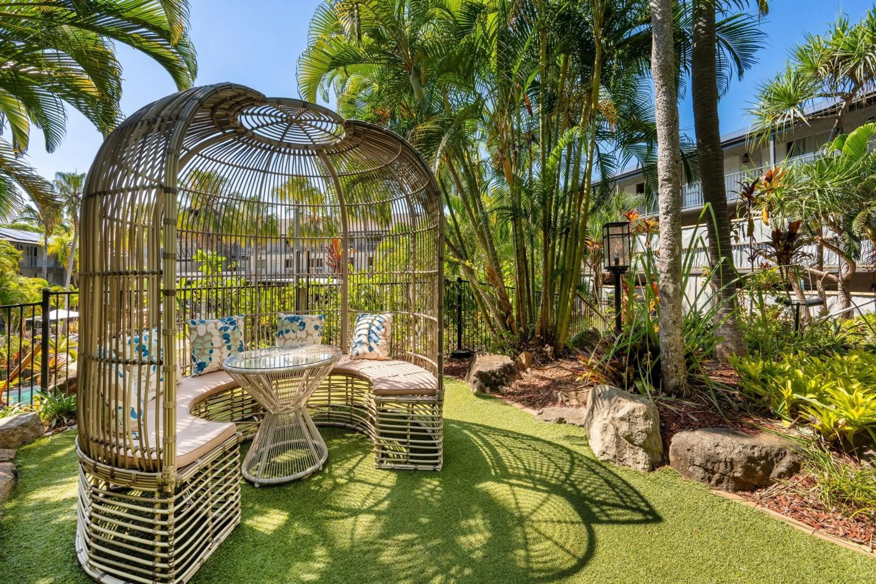 Garden view in Mantra Club Croc