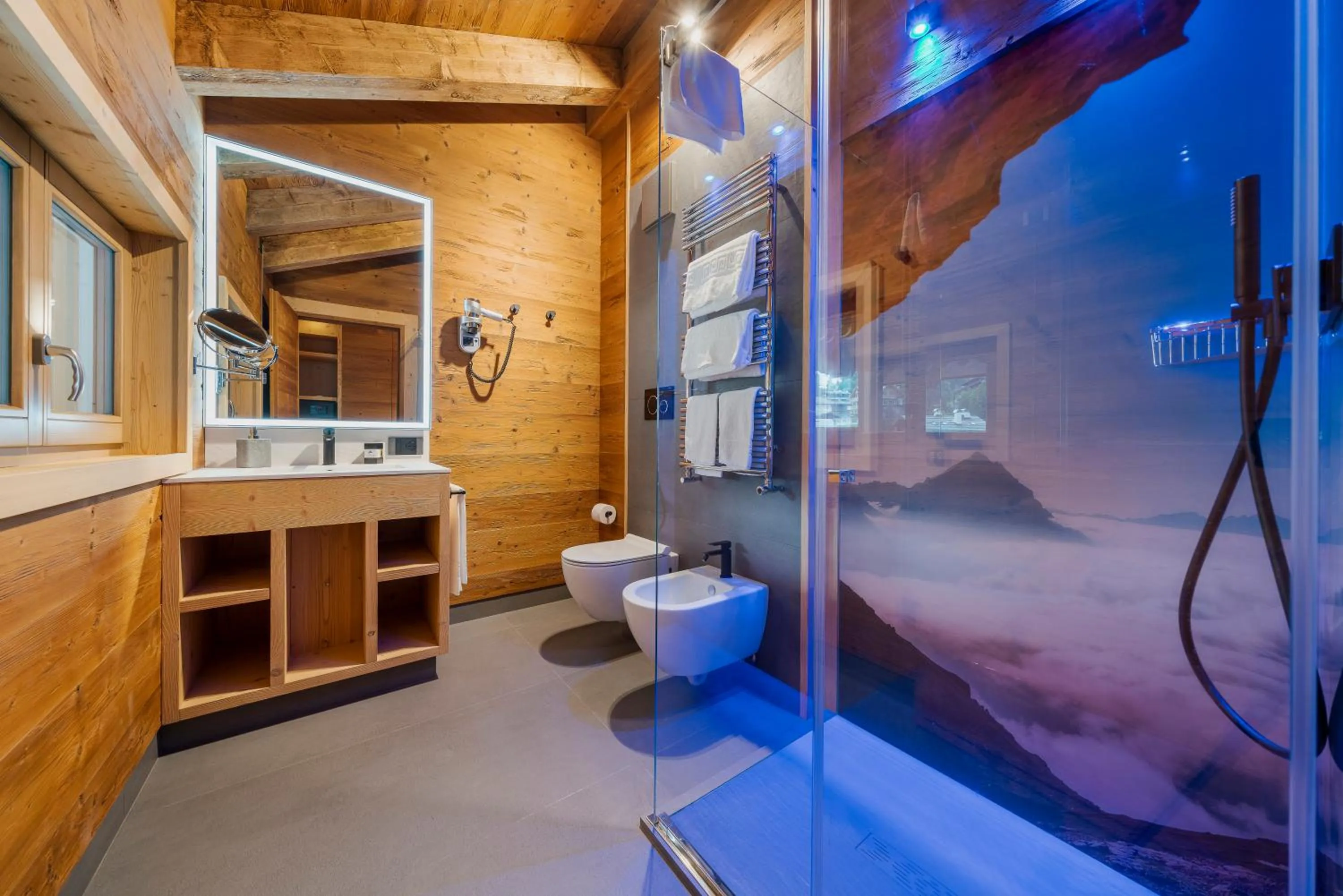 Shower in Hotel Villa Alpina ***S