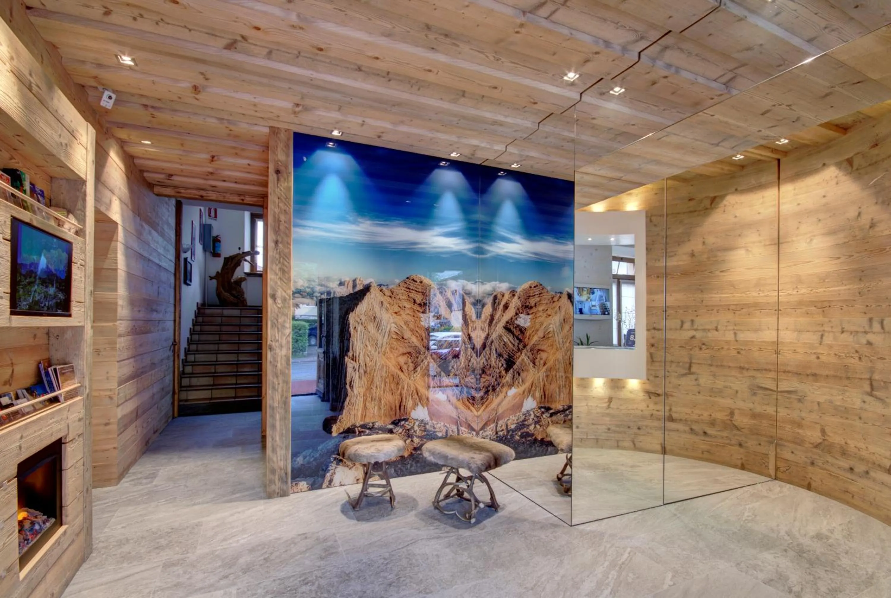 Lobby or reception in Hotel Villa Alpina ***S