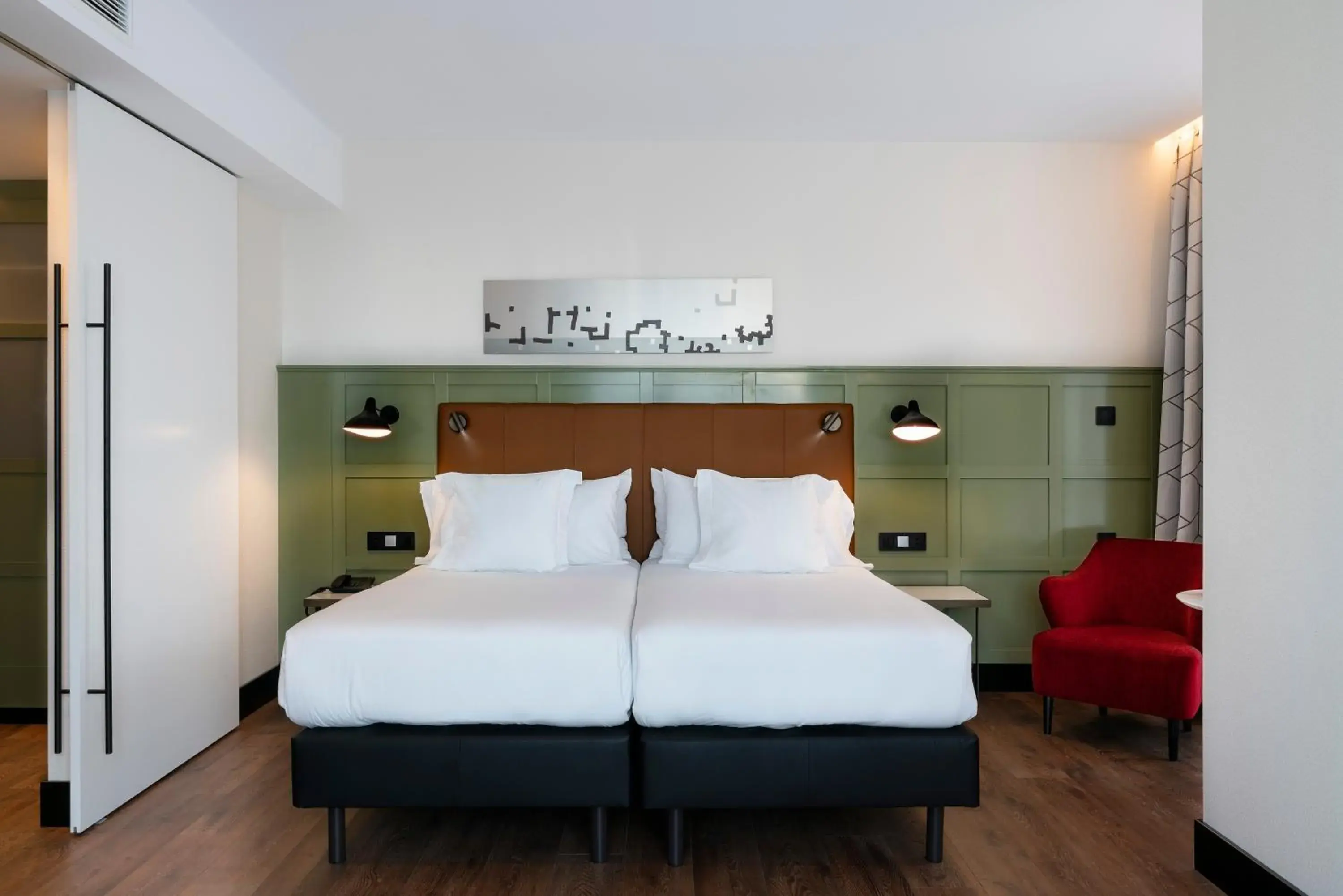 Bedroom, Bed in Vincci Consulado de Bilbao Bedroom, Bed in Vincci Consulado de Bilbao