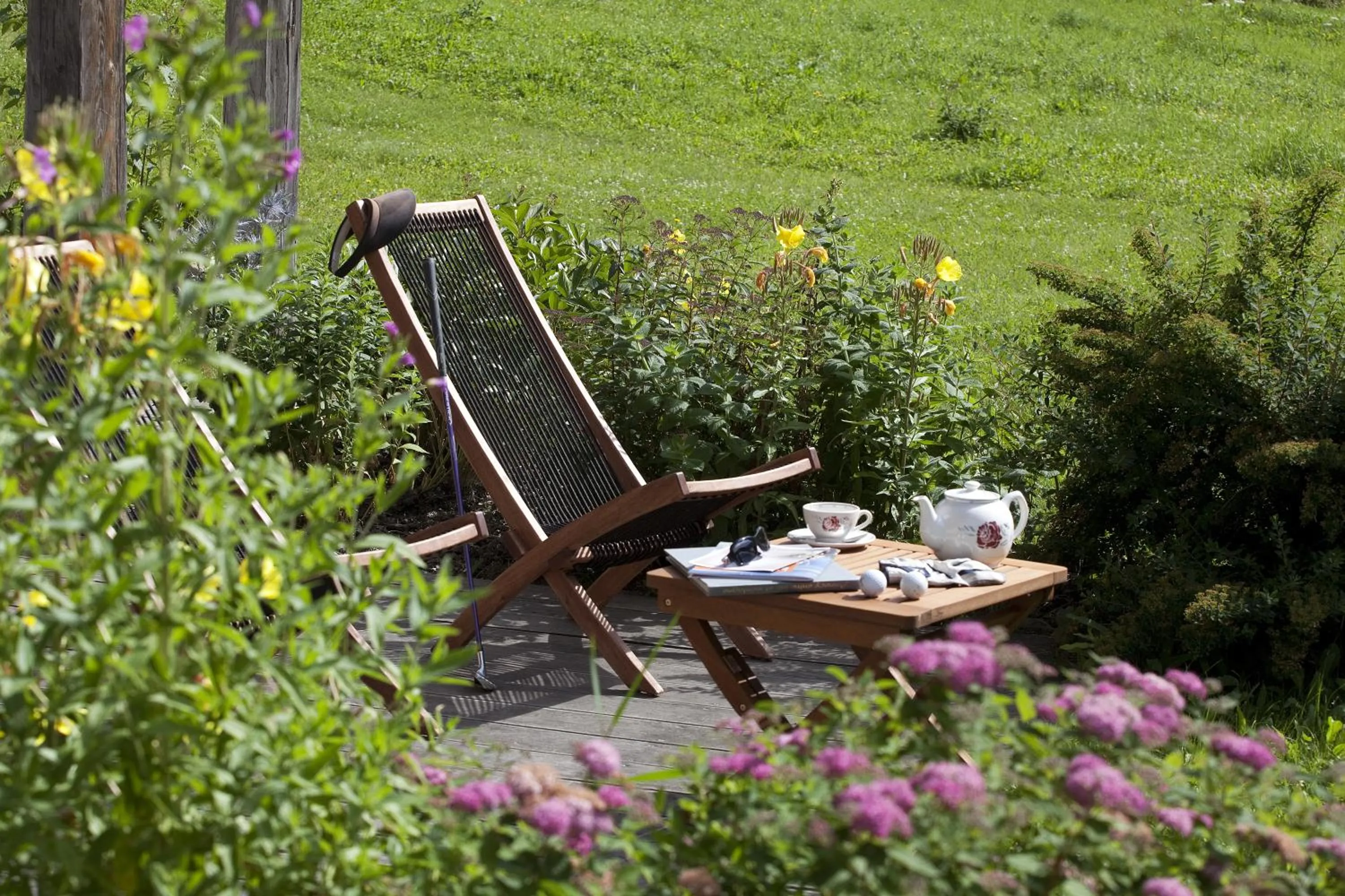 Balcony/Terrace in Chalet-Hôtel Les Fermes de Pierre & Anna