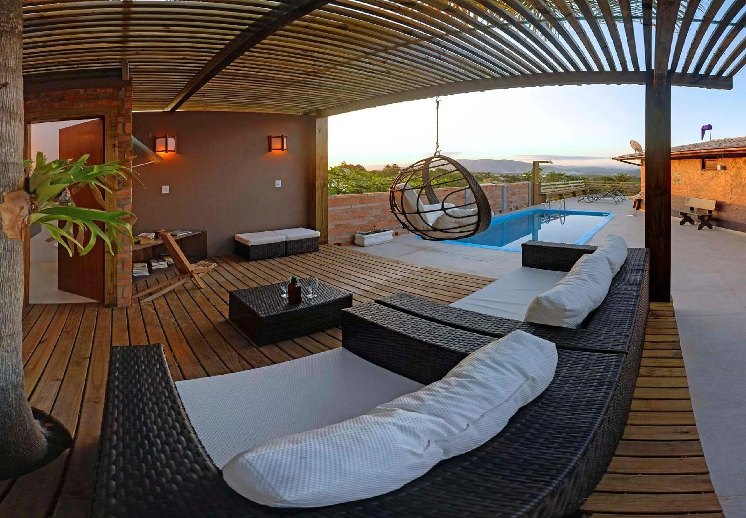 Lounge or bar in Pousada Bangalôs do Rosa