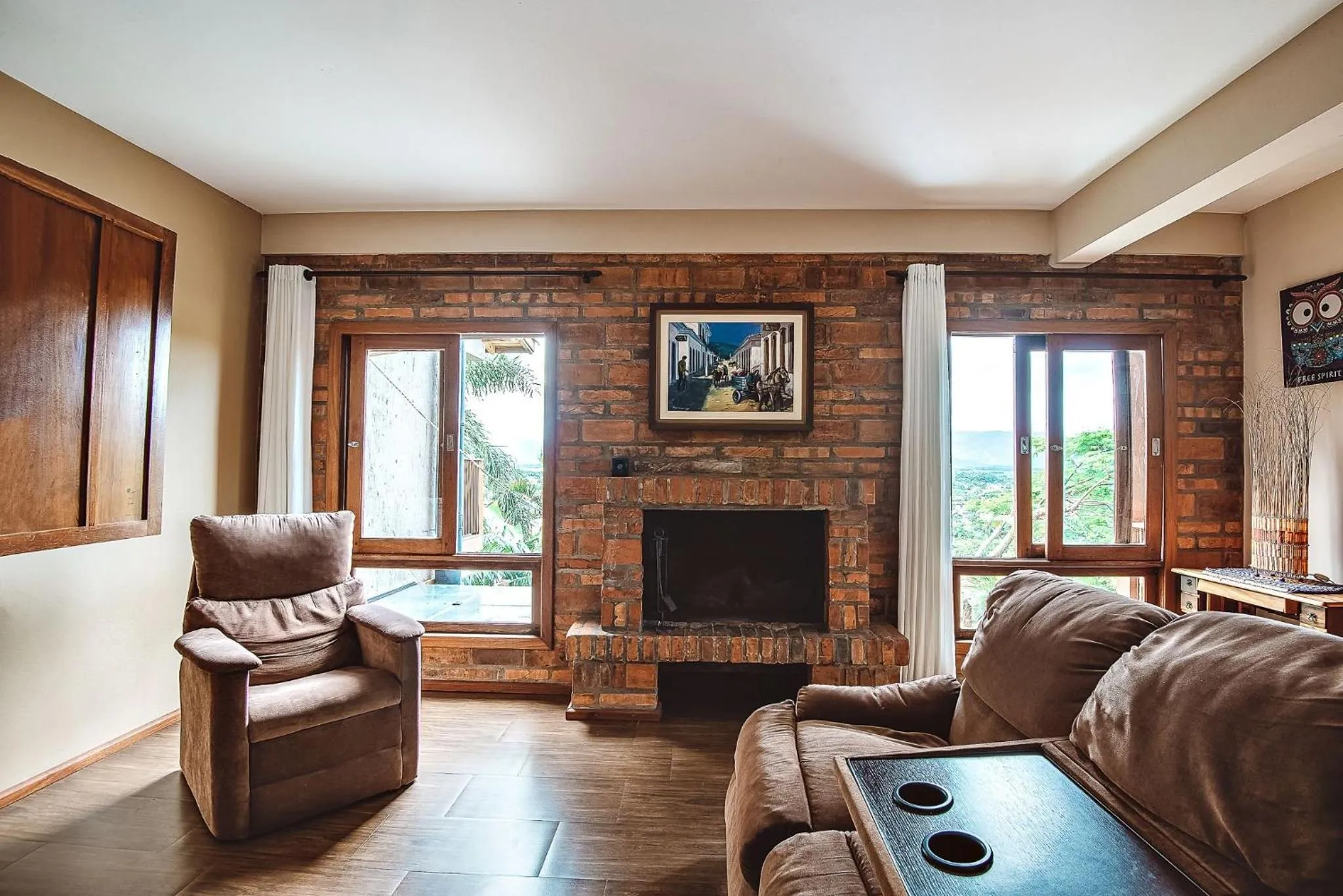 Living room in Pousada Bangalôs do Rosa